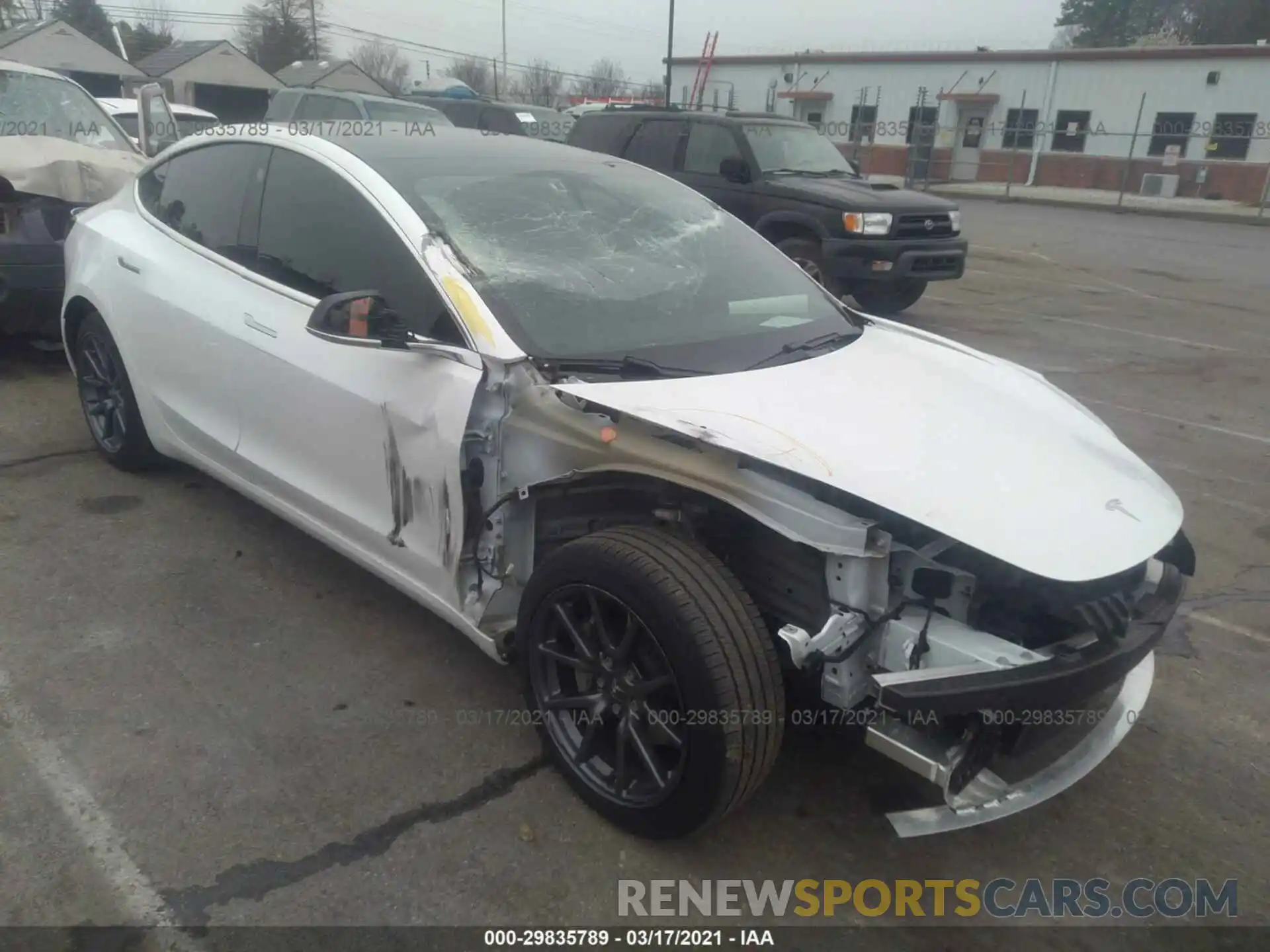 1 Photograph of a damaged car 5YJ3E1EA6KF426382 TESLA MODEL 3 2019