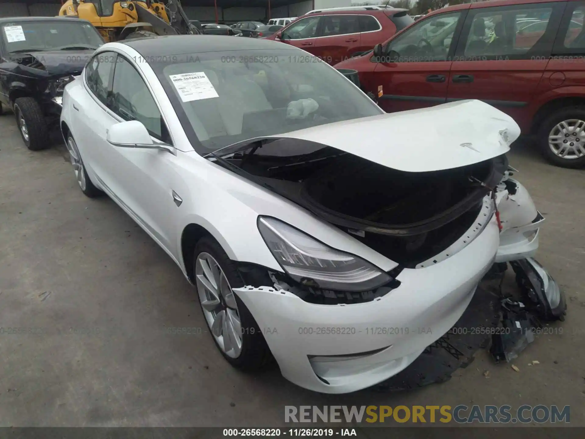 1 Фотография поврежденного автомобиля 5YJ3E1EA6KF429427 TESLA MODEL 3 2019