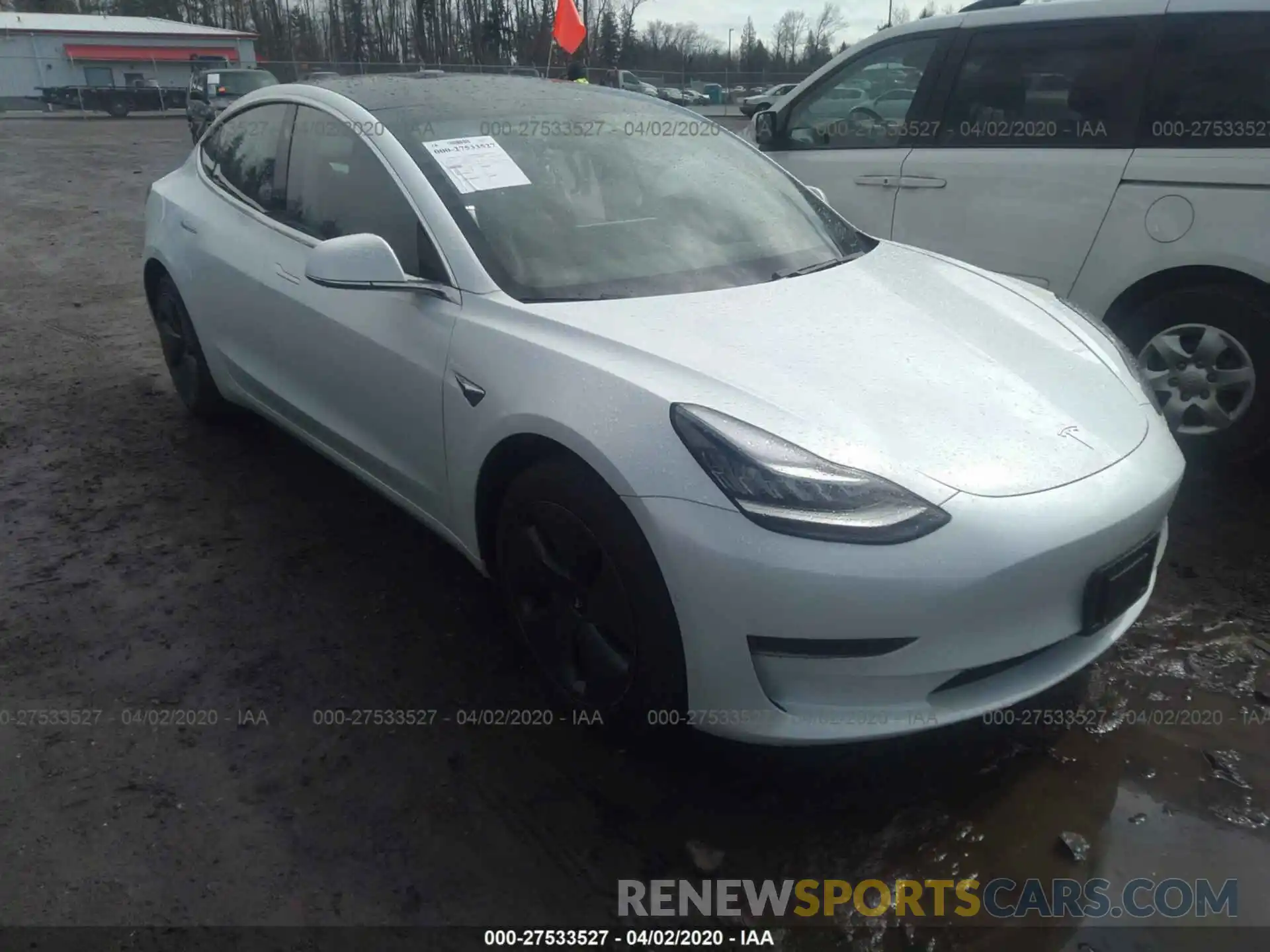 1 Photograph of a damaged car 5YJ3E1EA6KF430898 TESLA MODEL 3 2019