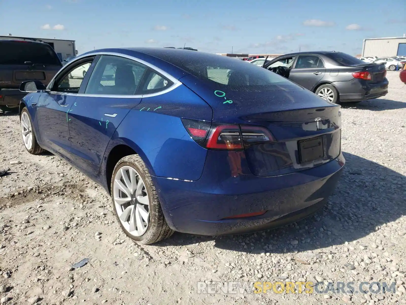 3 Photograph of a damaged car 5YJ3E1EA6KF441366 TESLA MODEL 3 2019