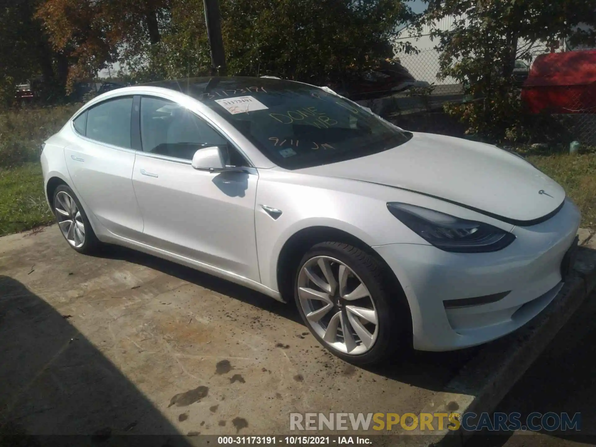 1 Photograph of a damaged car 5YJ3E1EA6KF444784 TESLA MODEL 3 2019