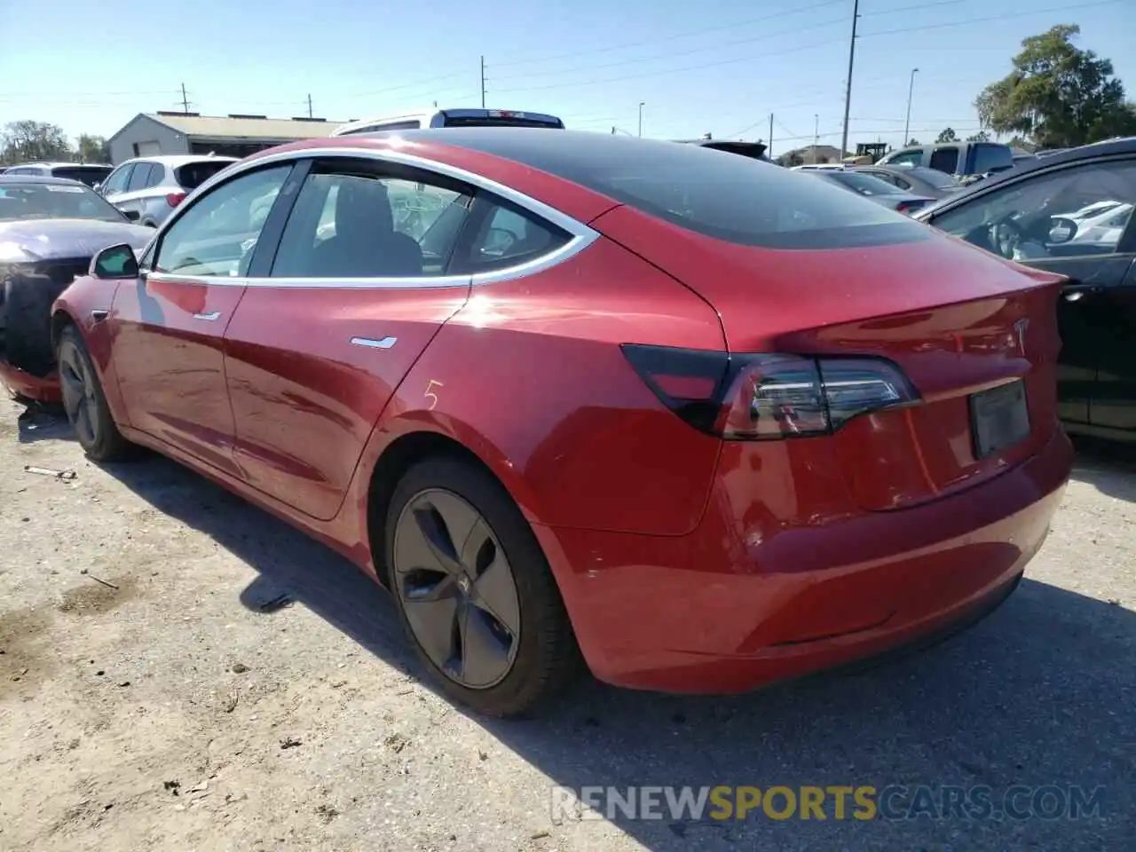 3 Photograph of a damaged car 5YJ3E1EA6KF447149 TESLA MODEL 3 2019