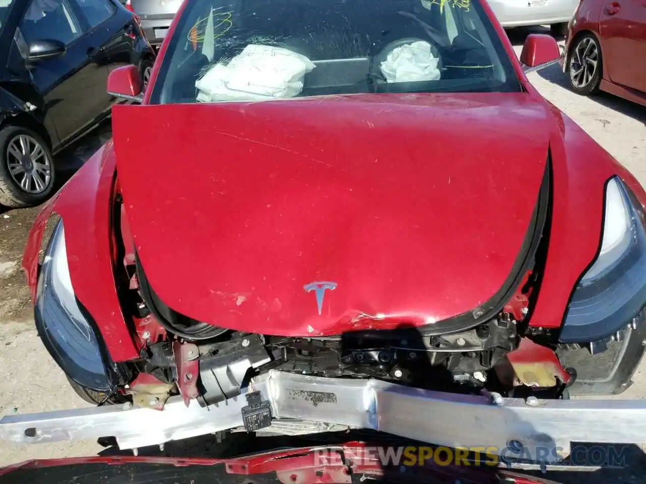 7 Photograph of a damaged car 5YJ3E1EA6KF447149 TESLA MODEL 3 2019