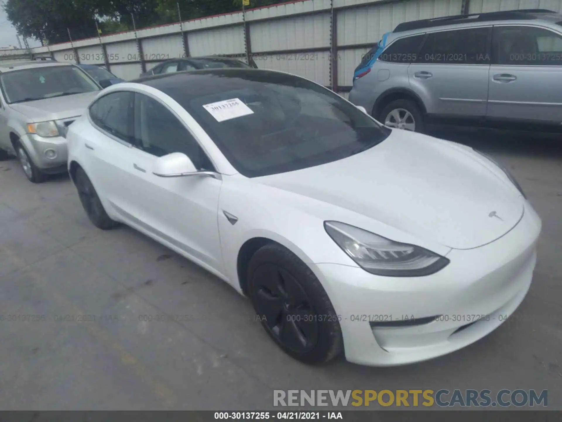 1 Photograph of a damaged car 5YJ3E1EA6KF449466 TESLA MODEL 3 2019