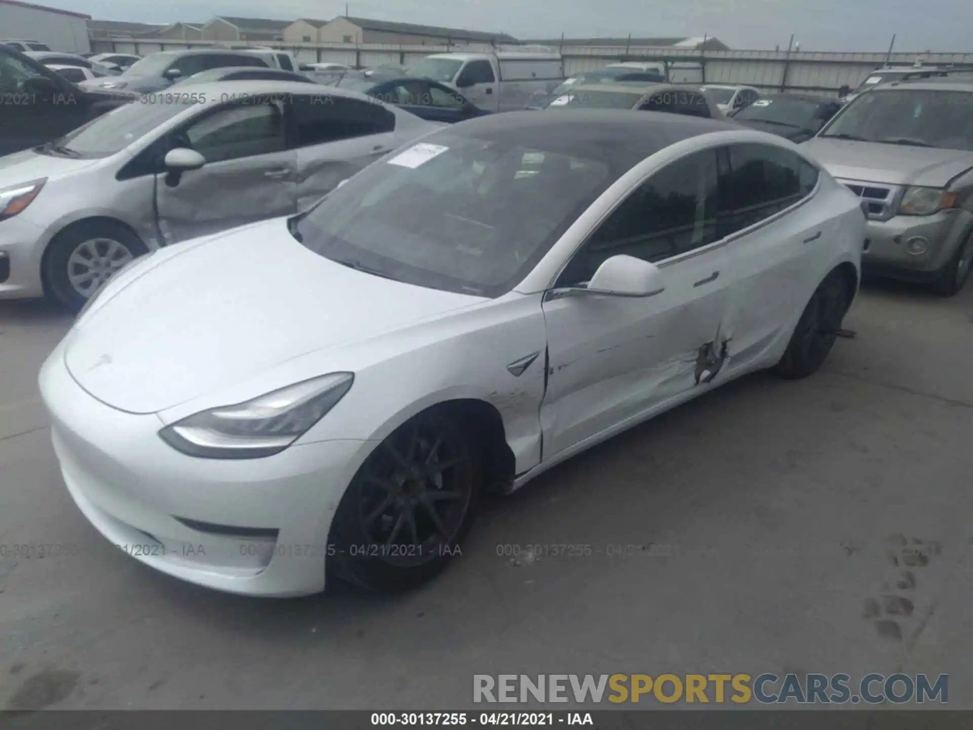 2 Фотография поврежденного автомобиля 5YJ3E1EA6KF449466 TESLA MODEL 3 2019