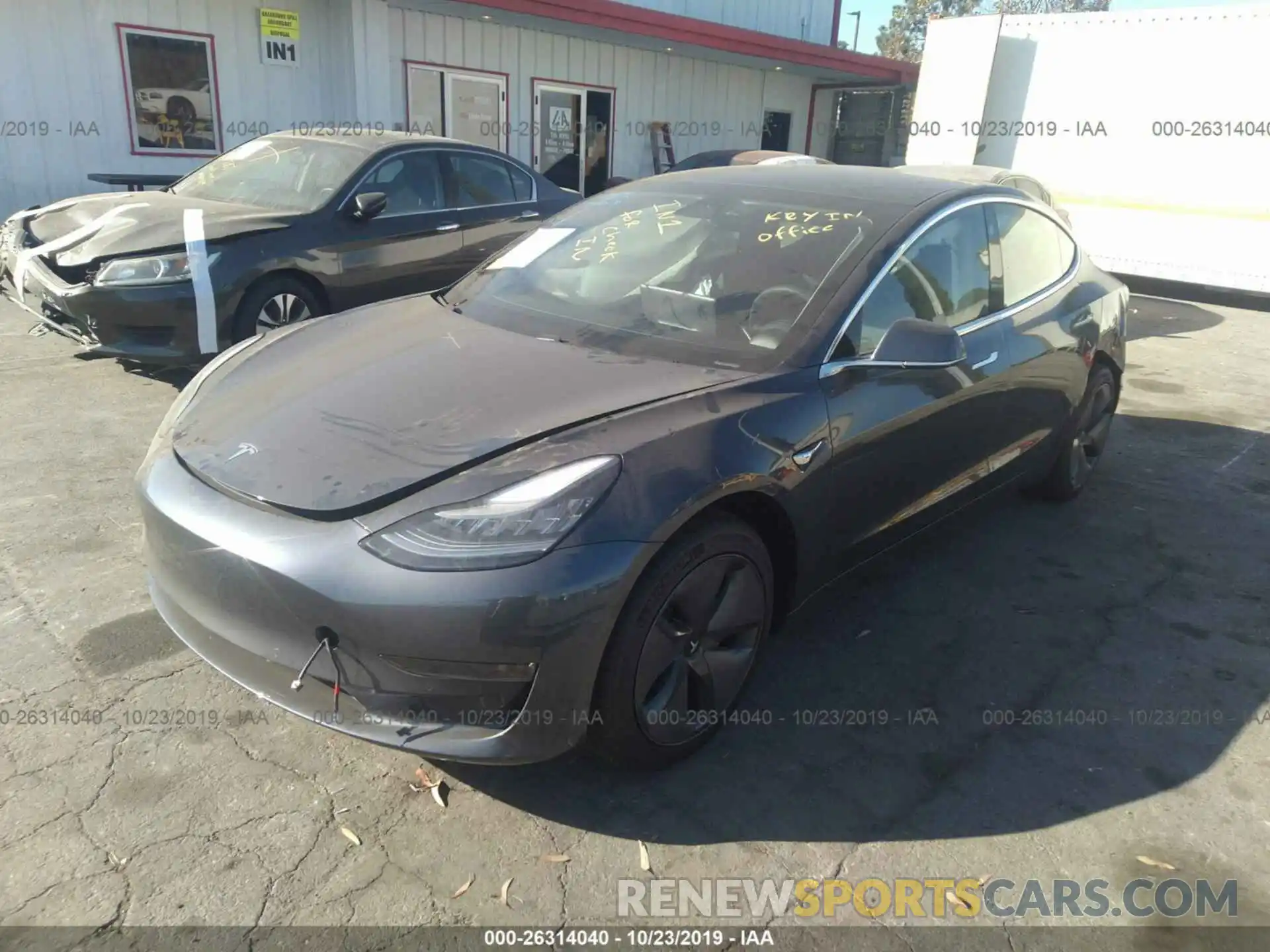 2 Photograph of a damaged car 5YJ3E1EA6KF464274 TESLA MODEL 3 2019