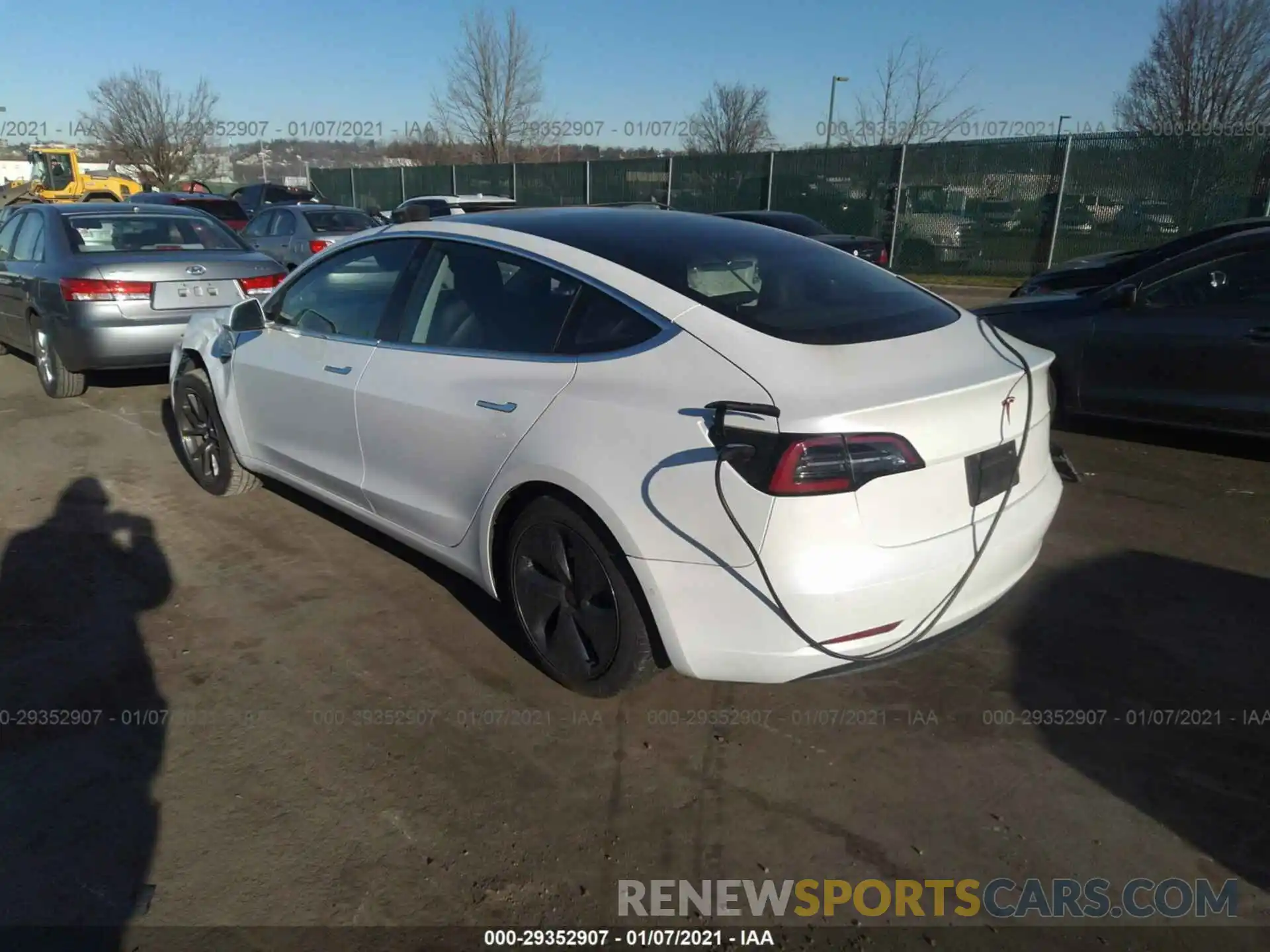 3 Photograph of a damaged car 5YJ3E1EA6KF466901 TESLA MODEL 3 2019