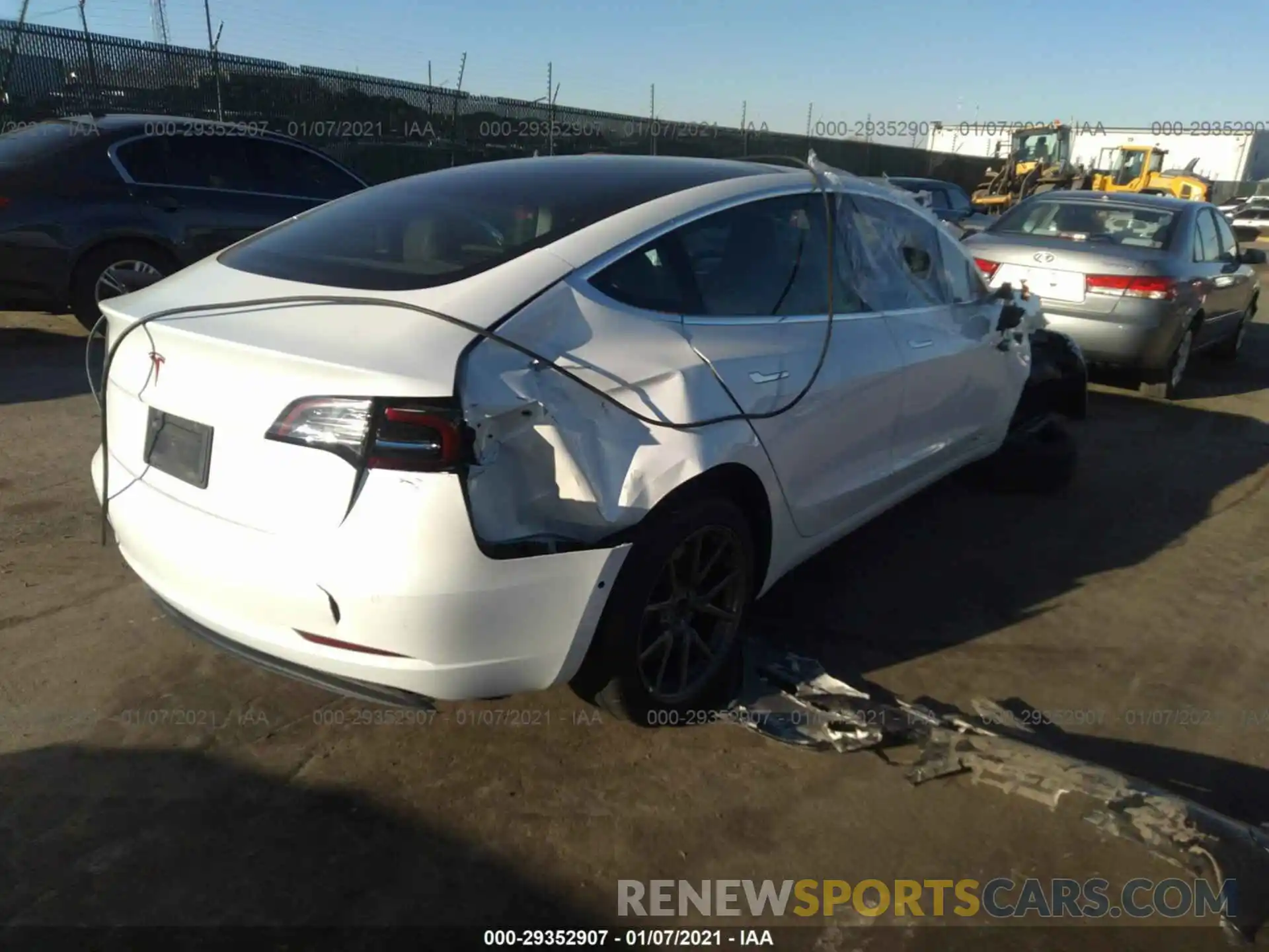 4 Photograph of a damaged car 5YJ3E1EA6KF466901 TESLA MODEL 3 2019