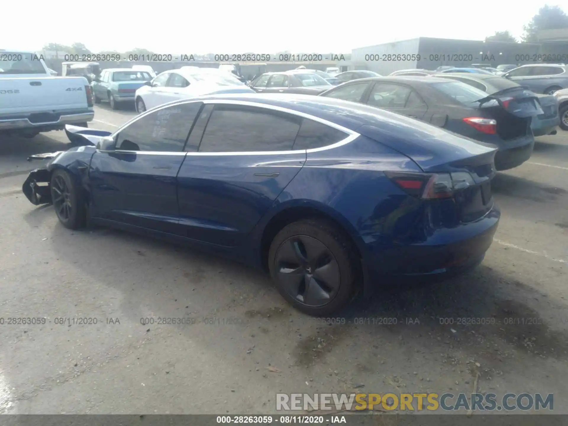 3 Photograph of a damaged car 5YJ3E1EA6KF476151 TESLA MODEL 3 2019