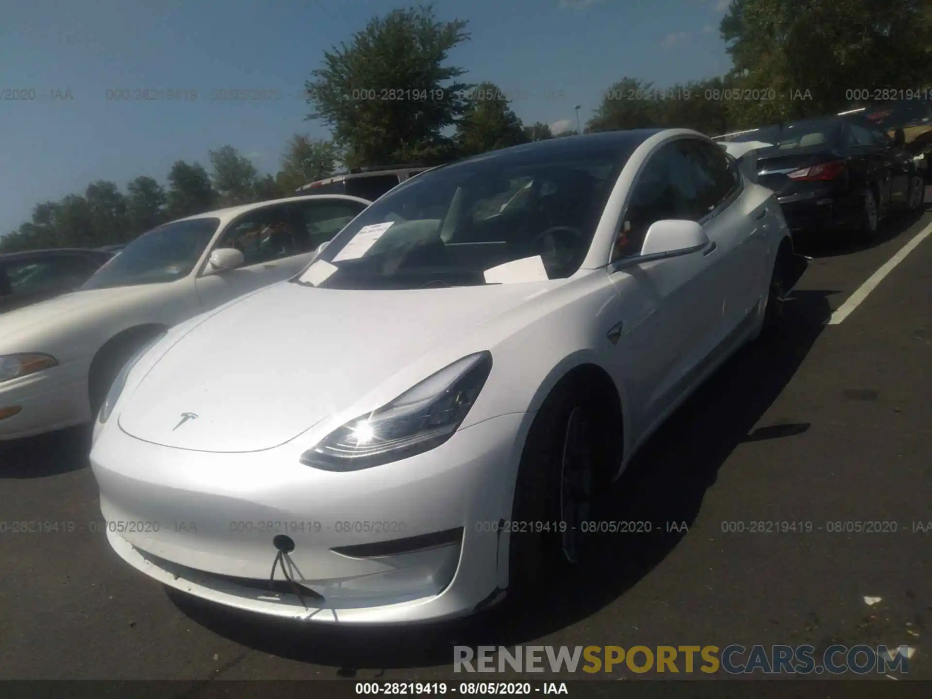 2 Фотография поврежденного автомобиля 5YJ3E1EA6KF482953 TESLA MODEL 3 2019