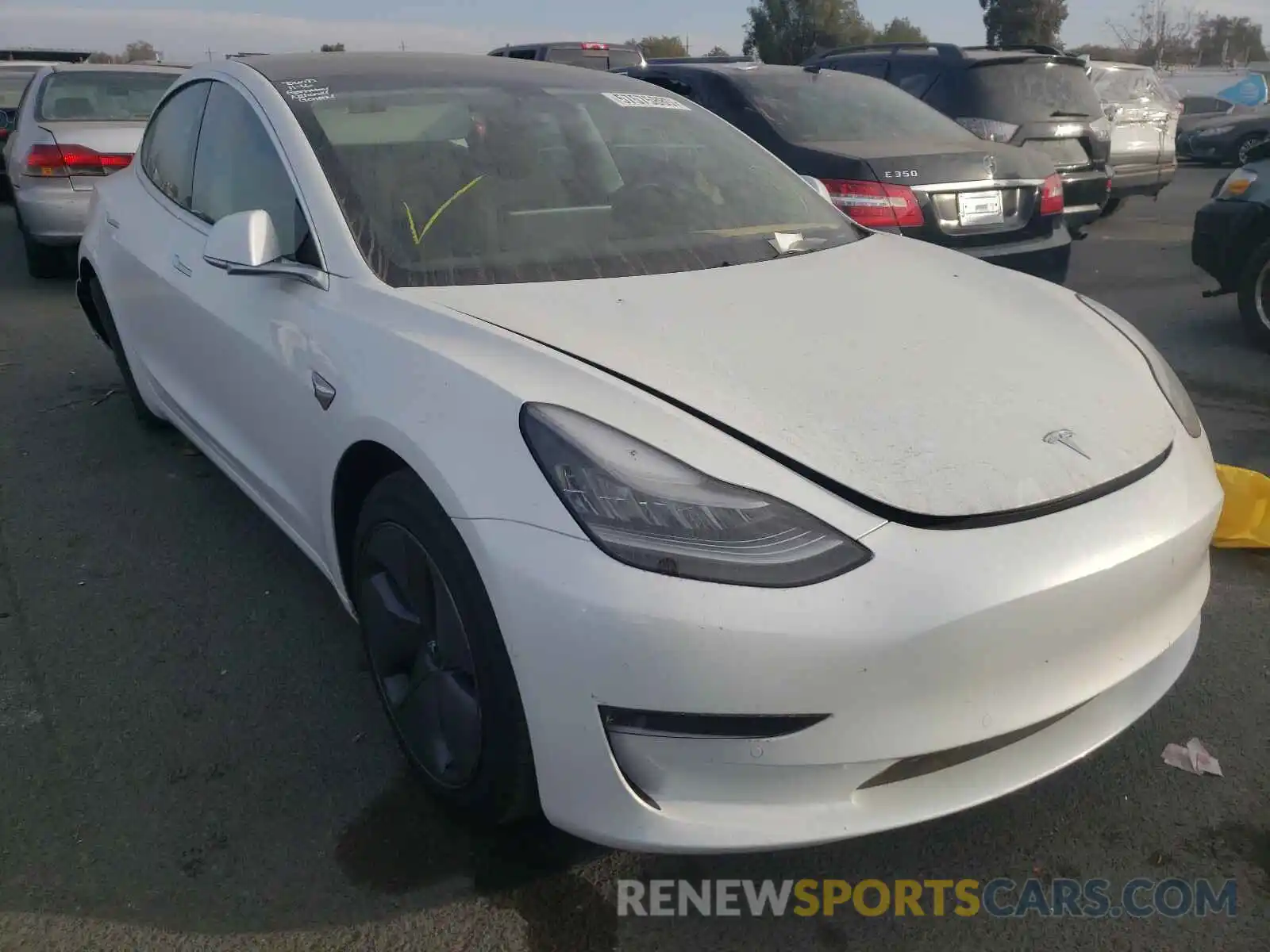 1 Photograph of a damaged car 5YJ3E1EA6KF483701 TESLA MODEL 3 2019