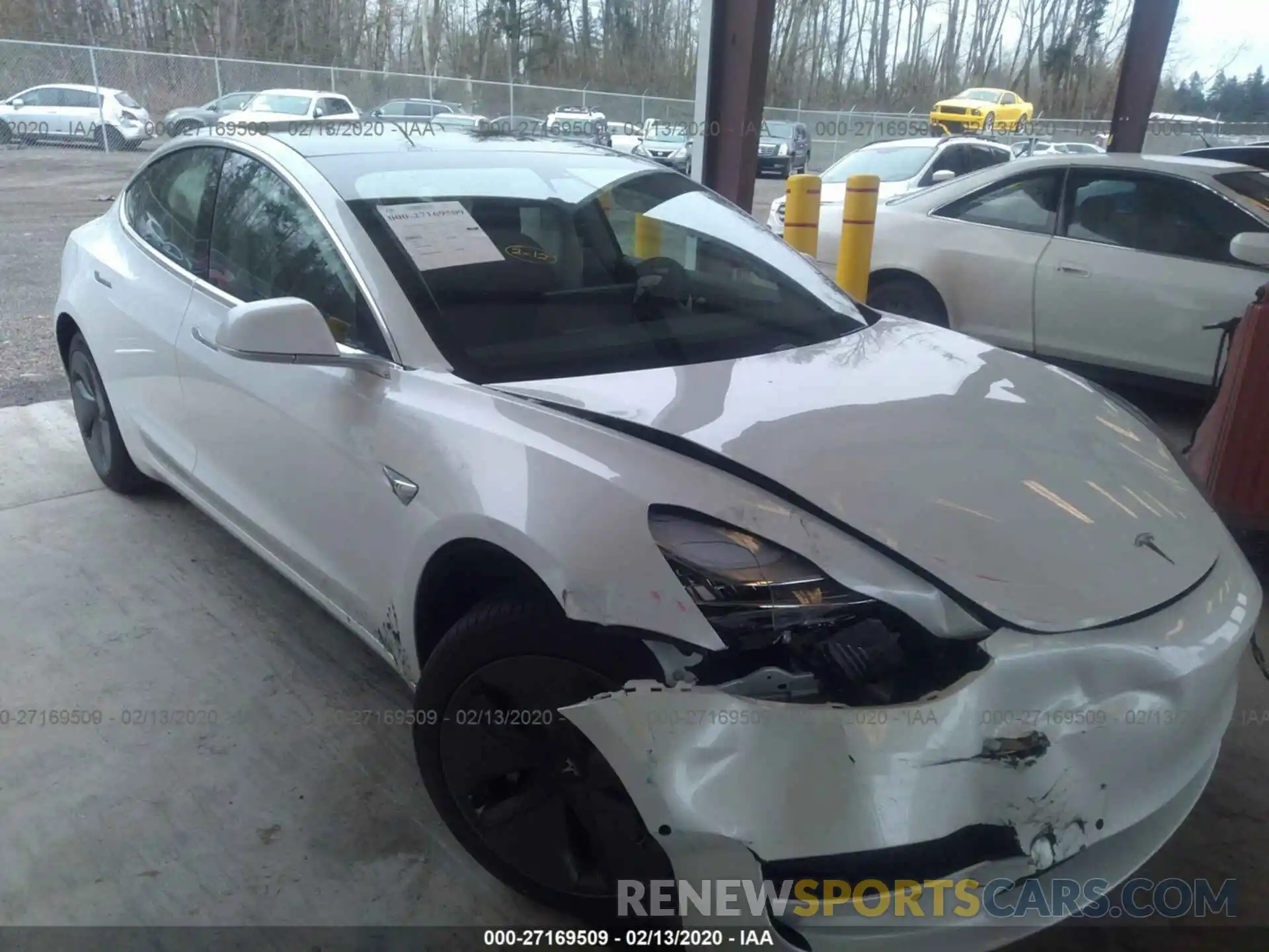 1 Photograph of a damaged car 5YJ3E1EA6KF485853 TESLA MODEL 3 2019