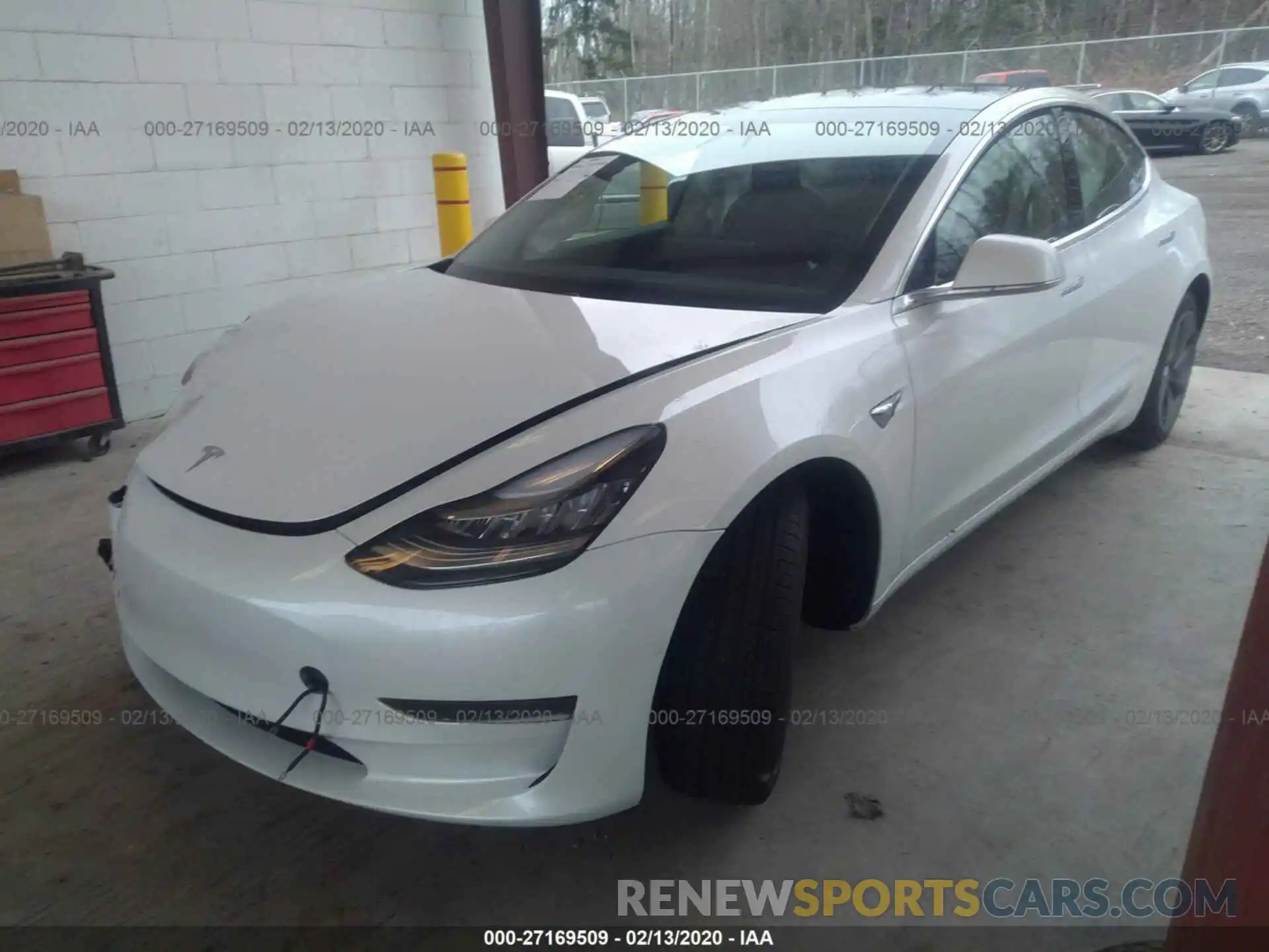 2 Photograph of a damaged car 5YJ3E1EA6KF485853 TESLA MODEL 3 2019