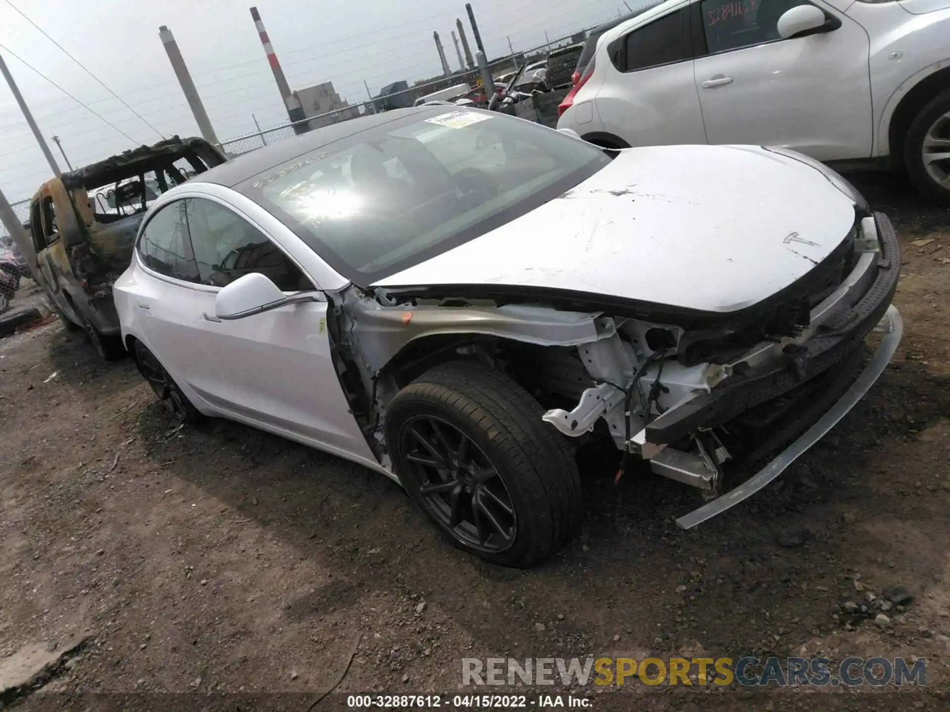 1 Photograph of a damaged car 5YJ3E1EA6KF485867 TESLA MODEL 3 2019