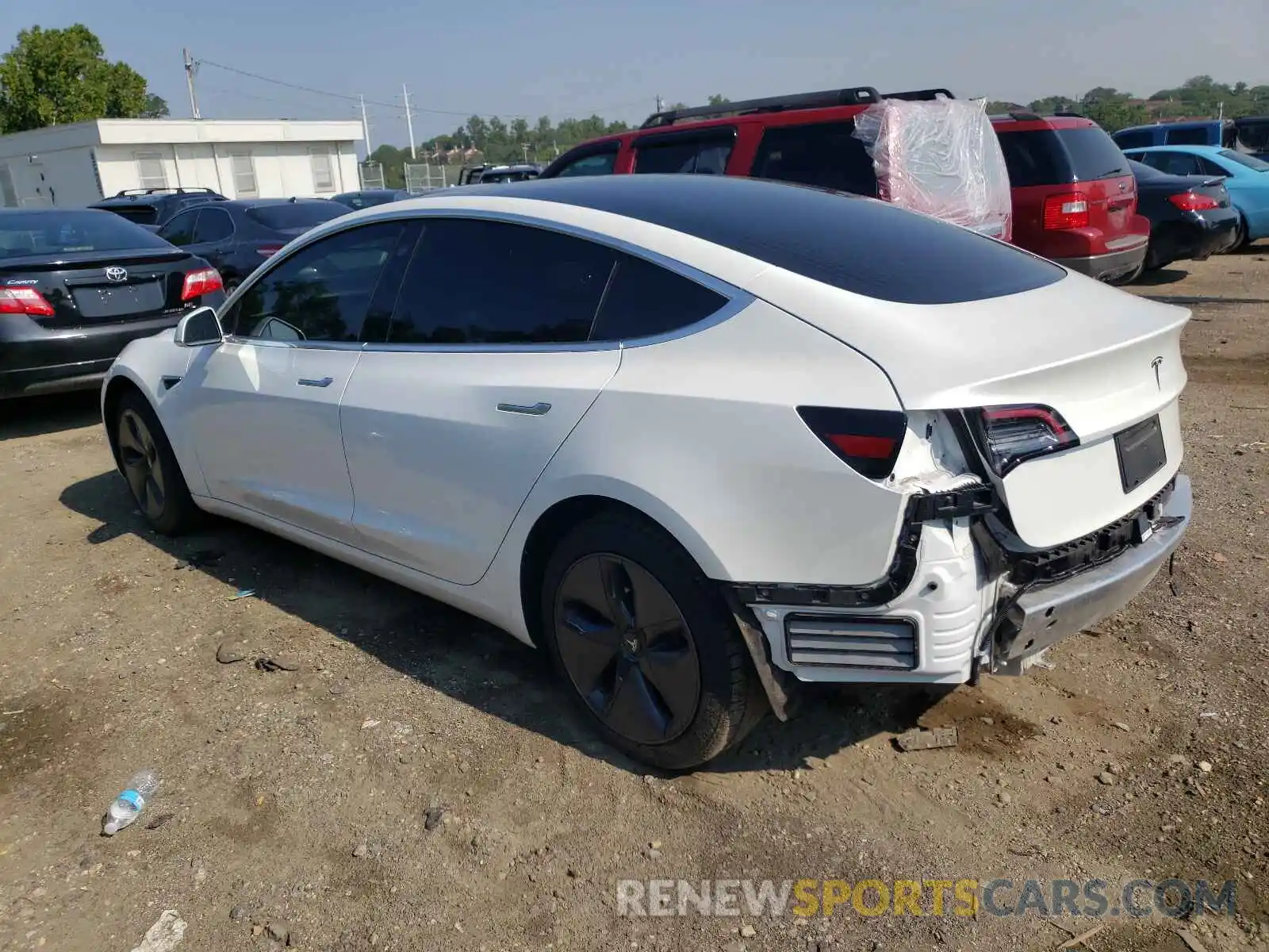 3 Photograph of a damaged car 5YJ3E1EA6KF486548 TESLA MODEL 3 2019