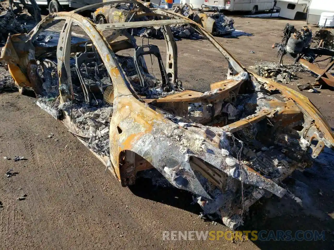 1 Photograph of a damaged car 5YJ3E1EA6KF486680 TESLA MODEL 3 2019