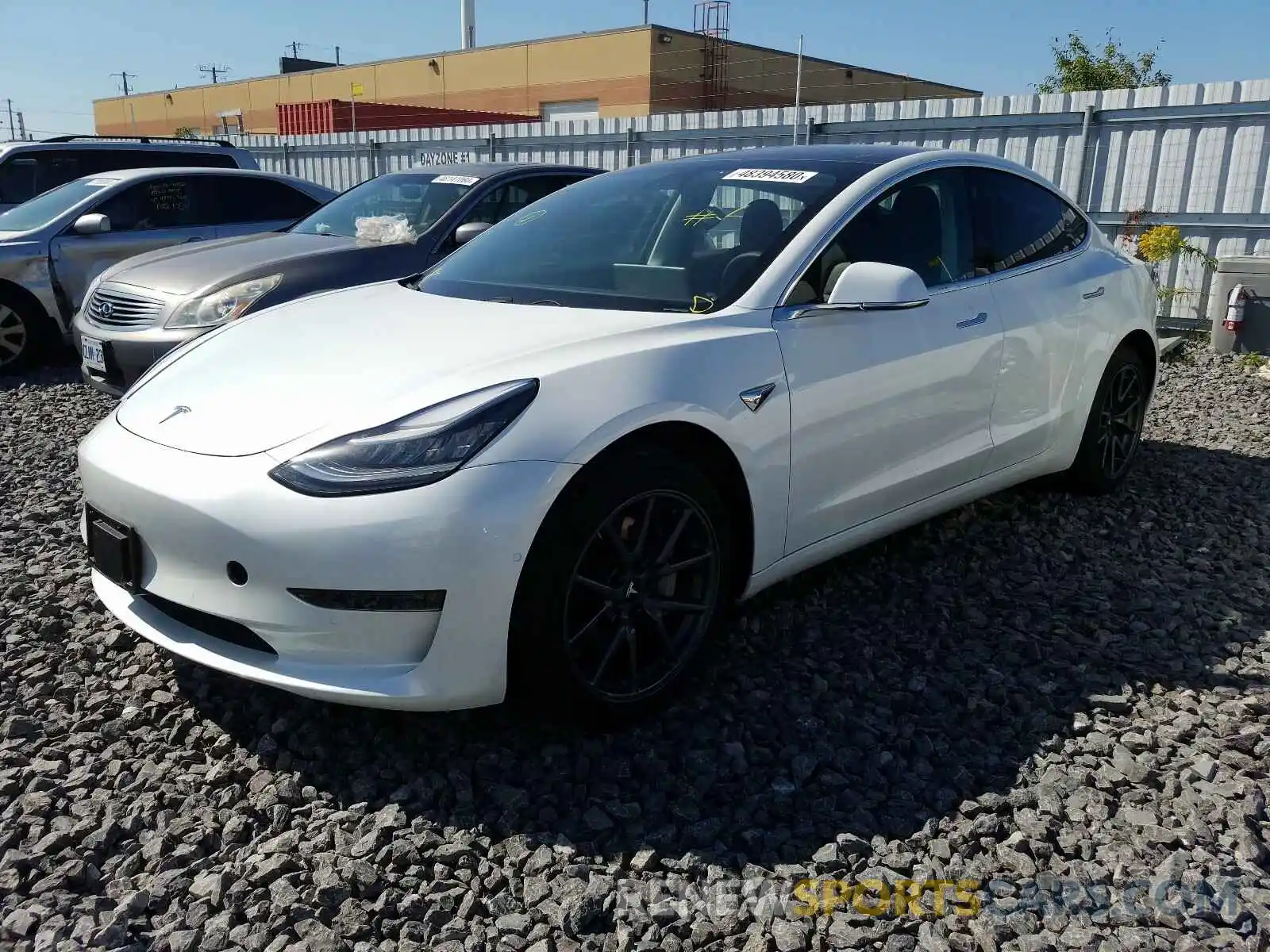 2 Photograph of a damaged car 5YJ3E1EA6KF515160 TESLA MODEL 3 2019