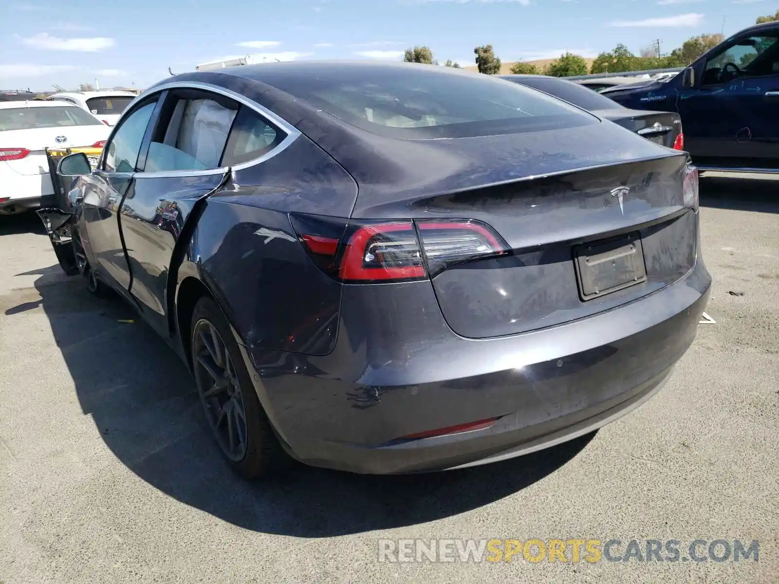 3 Photograph of a damaged car 5YJ3E1EA7KF190325 TESLA MODEL 3 2019