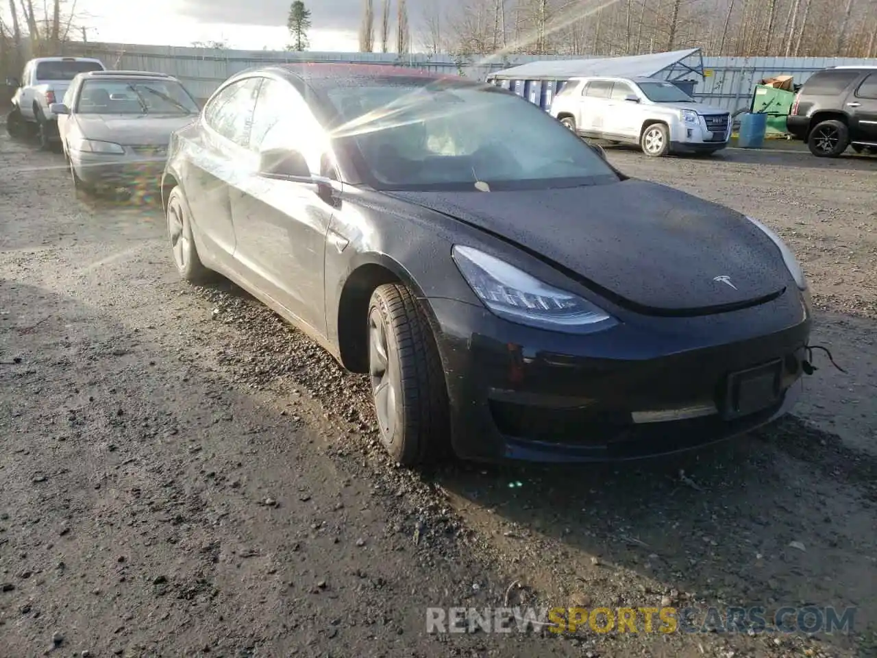 1 Photograph of a damaged car 5YJ3E1EA7KF296578 TESLA MODEL 3 2019