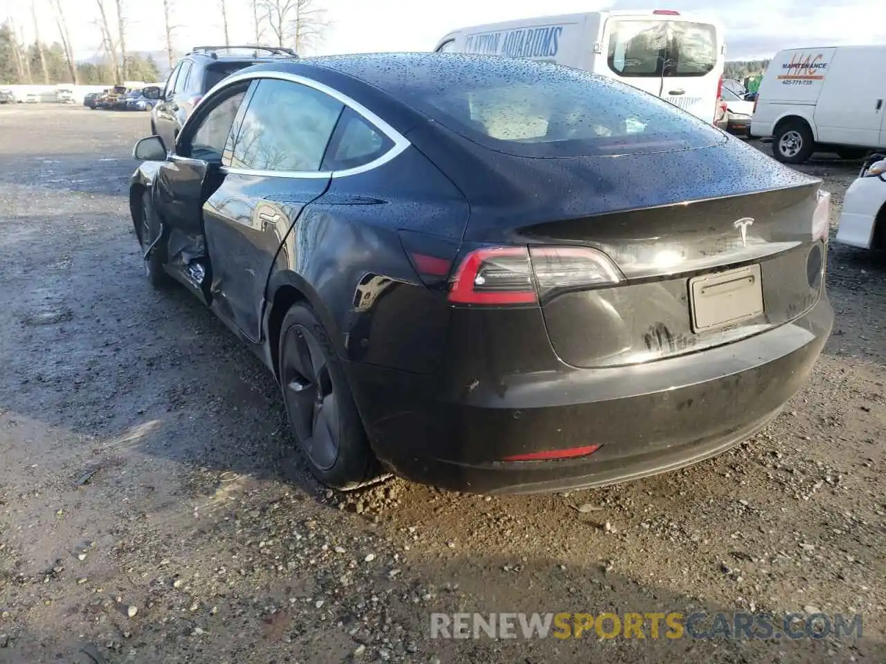 3 Photograph of a damaged car 5YJ3E1EA7KF296578 TESLA MODEL 3 2019