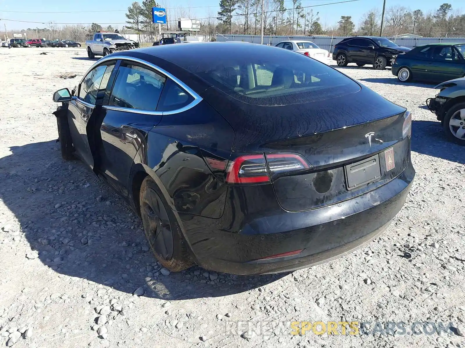 3 Photograph of a damaged car 5YJ3E1EA7KF296967 TESLA MODEL 3 2019