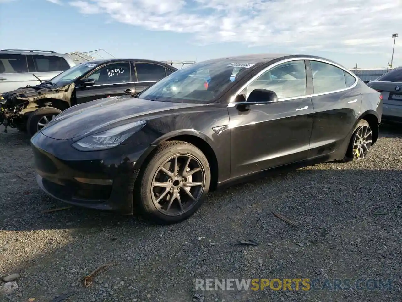 1 Photograph of a damaged car 5YJ3E1EA7KF297150 TESLA MODEL 3 2019