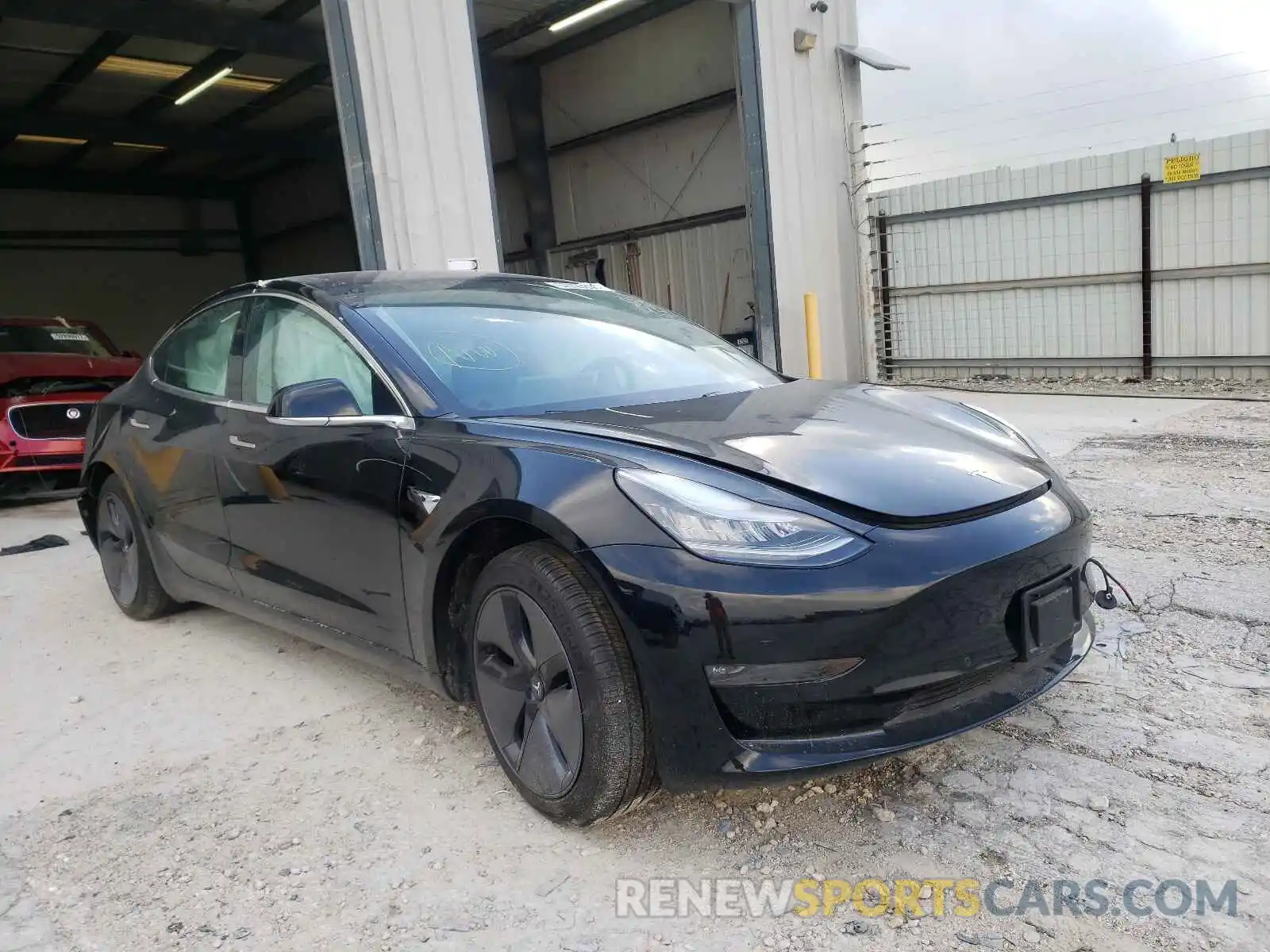 1 Photograph of a damaged car 5YJ3E1EA7KF297438 TESLA MODEL 3 2019