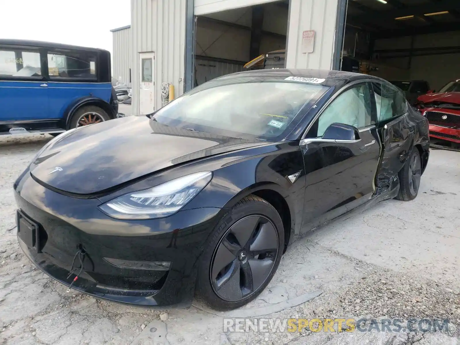 2 Photograph of a damaged car 5YJ3E1EA7KF297438 TESLA MODEL 3 2019