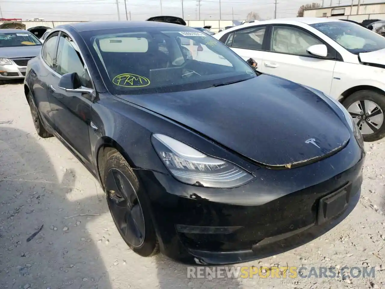 1 Photograph of a damaged car 5YJ3E1EA7KF297830 TESLA MODEL 3 2019