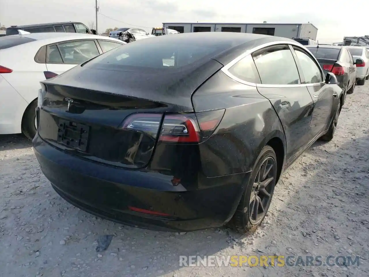 4 Photograph of a damaged car 5YJ3E1EA7KF297830 TESLA MODEL 3 2019