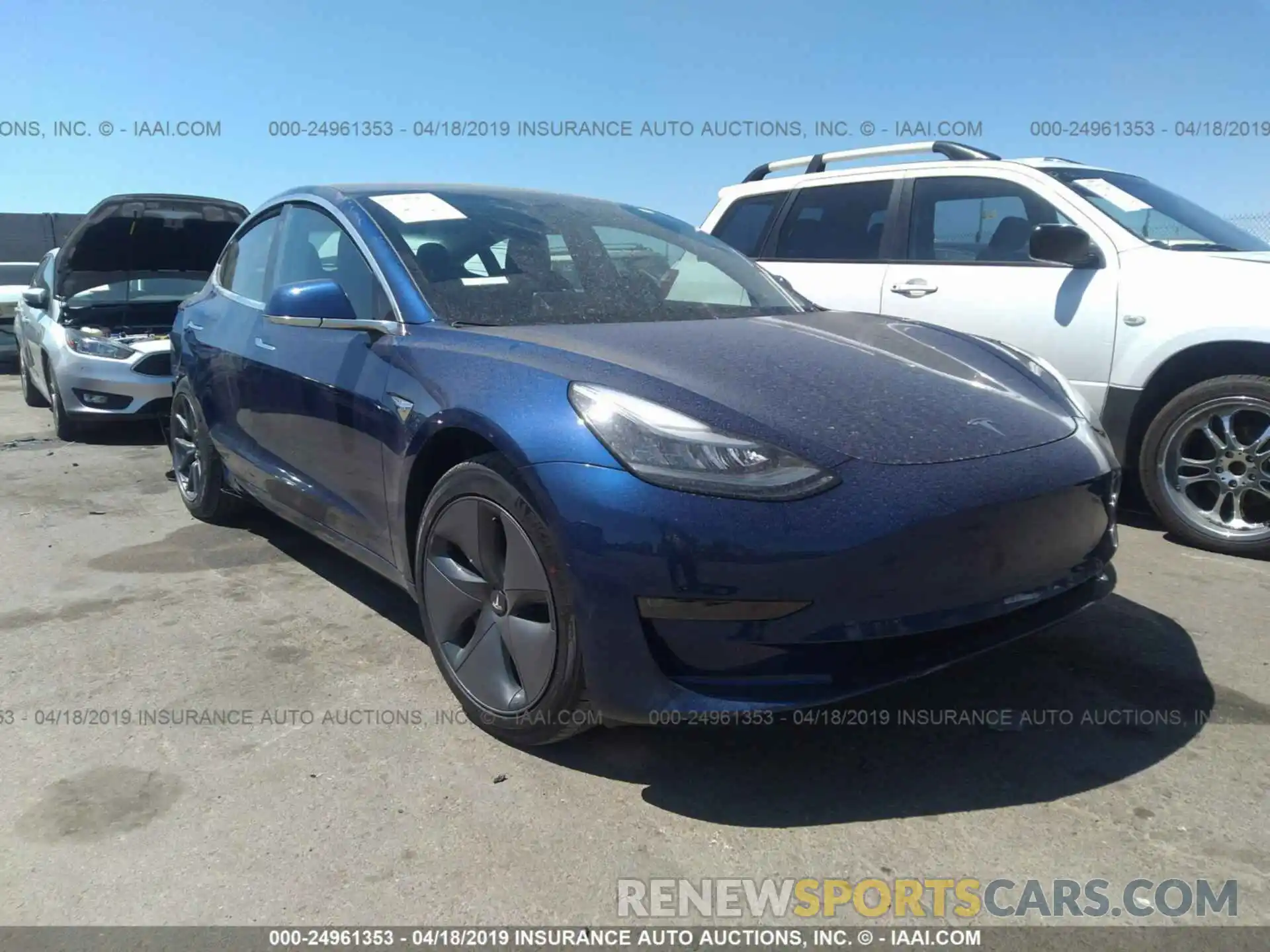 1 Photograph of a damaged car 5YJ3E1EA7KF299531 TESLA MODEL 3 2019