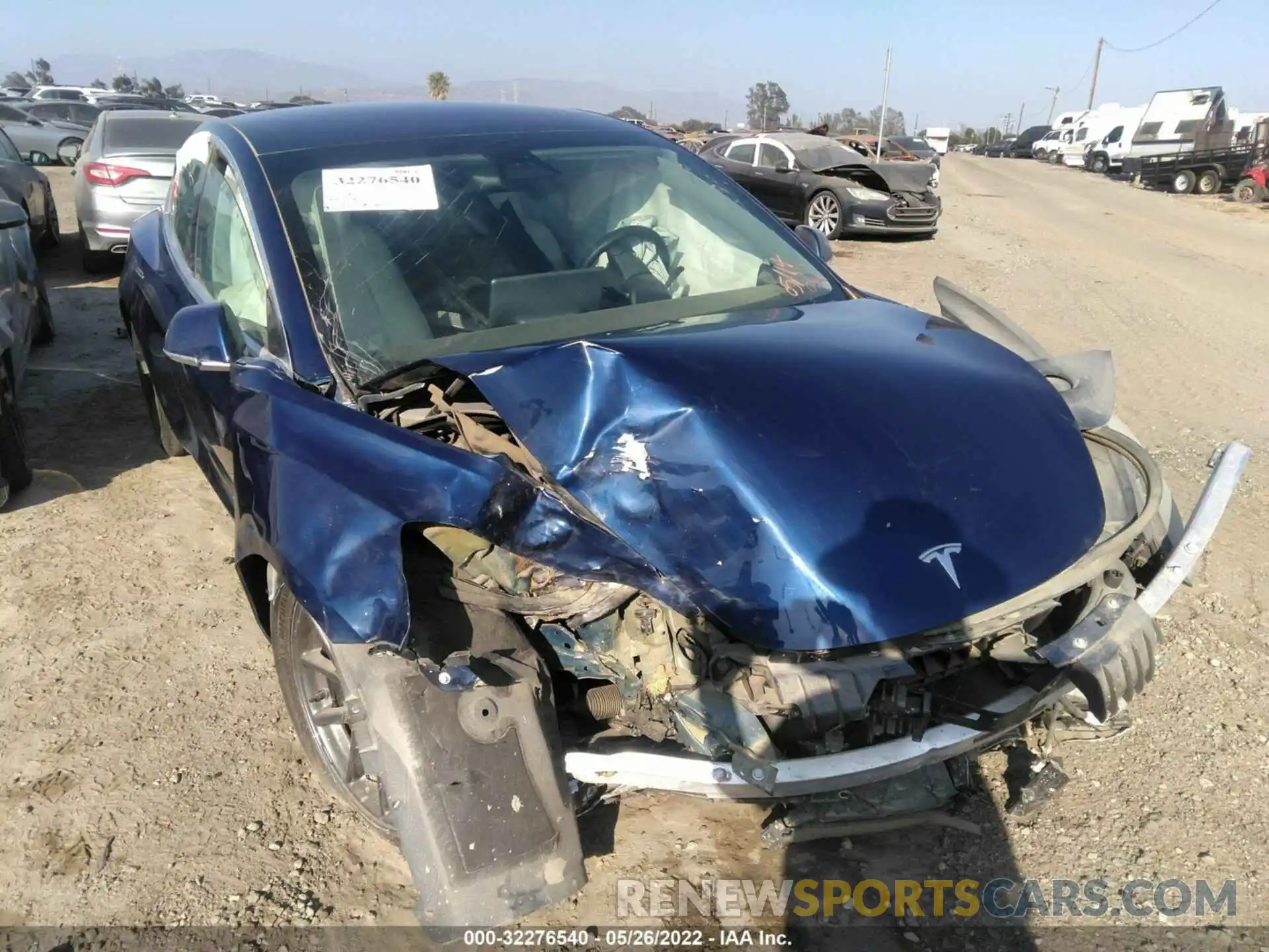 1 Photograph of a damaged car 5YJ3E1EA7KF301973 TESLA MODEL 3 2019