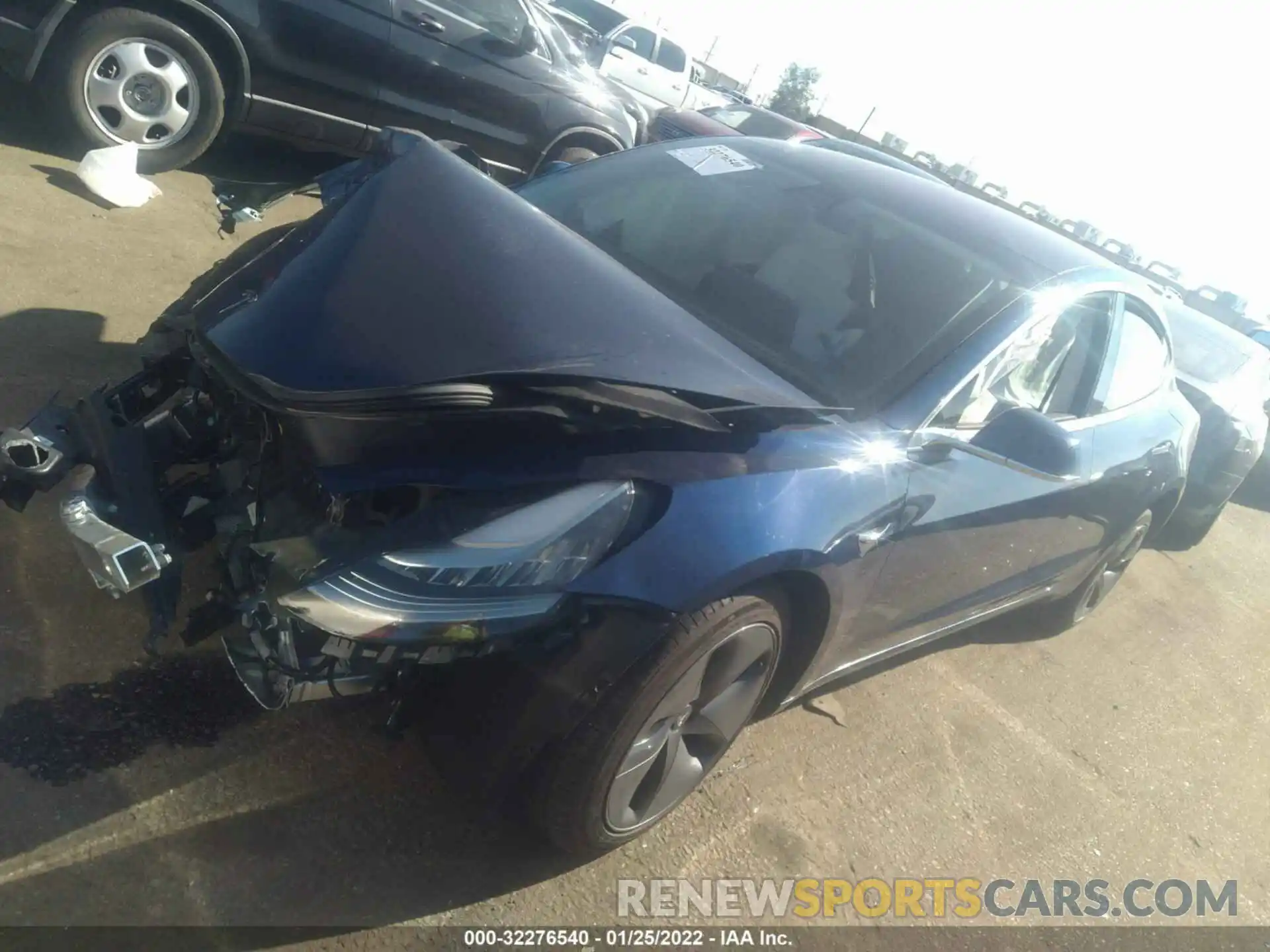 2 Photograph of a damaged car 5YJ3E1EA7KF301973 TESLA MODEL 3 2019