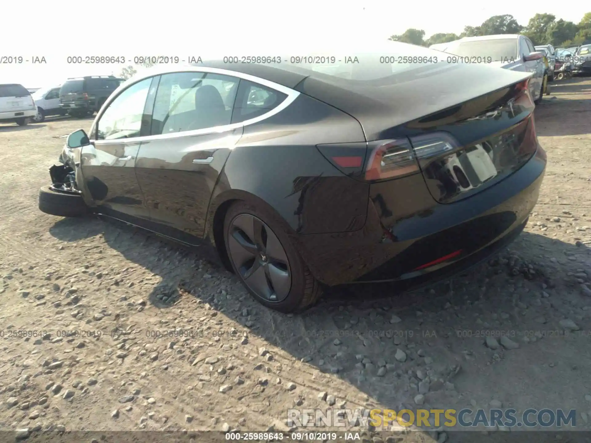 3 Photograph of a damaged car 5YJ3E1EA7KF305795 TESLA MODEL 3 2019