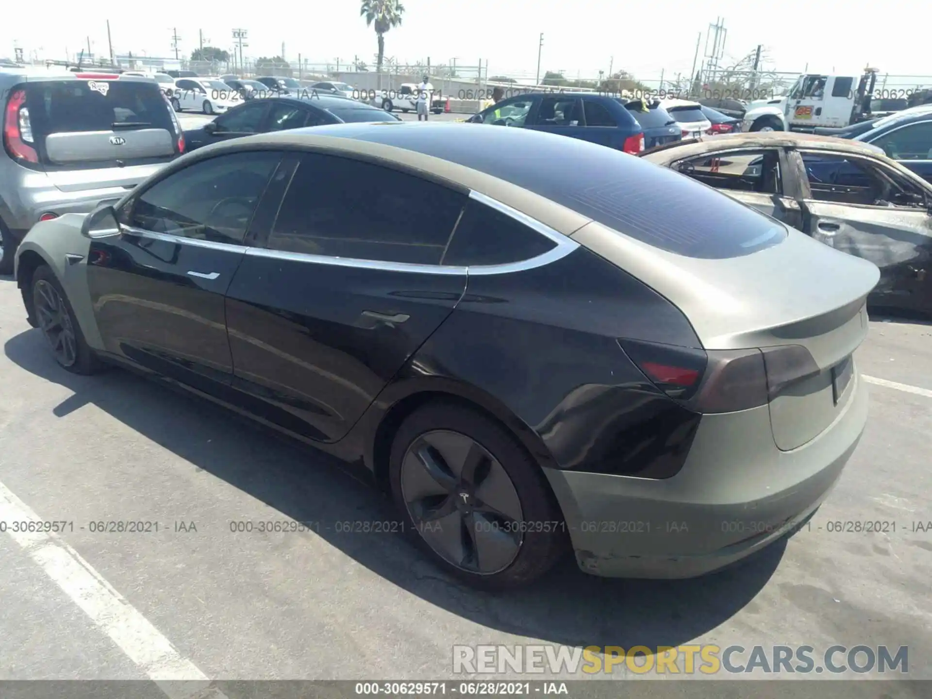 3 Photograph of a damaged car 5YJ3E1EA7KF305909 TESLA MODEL 3 2019