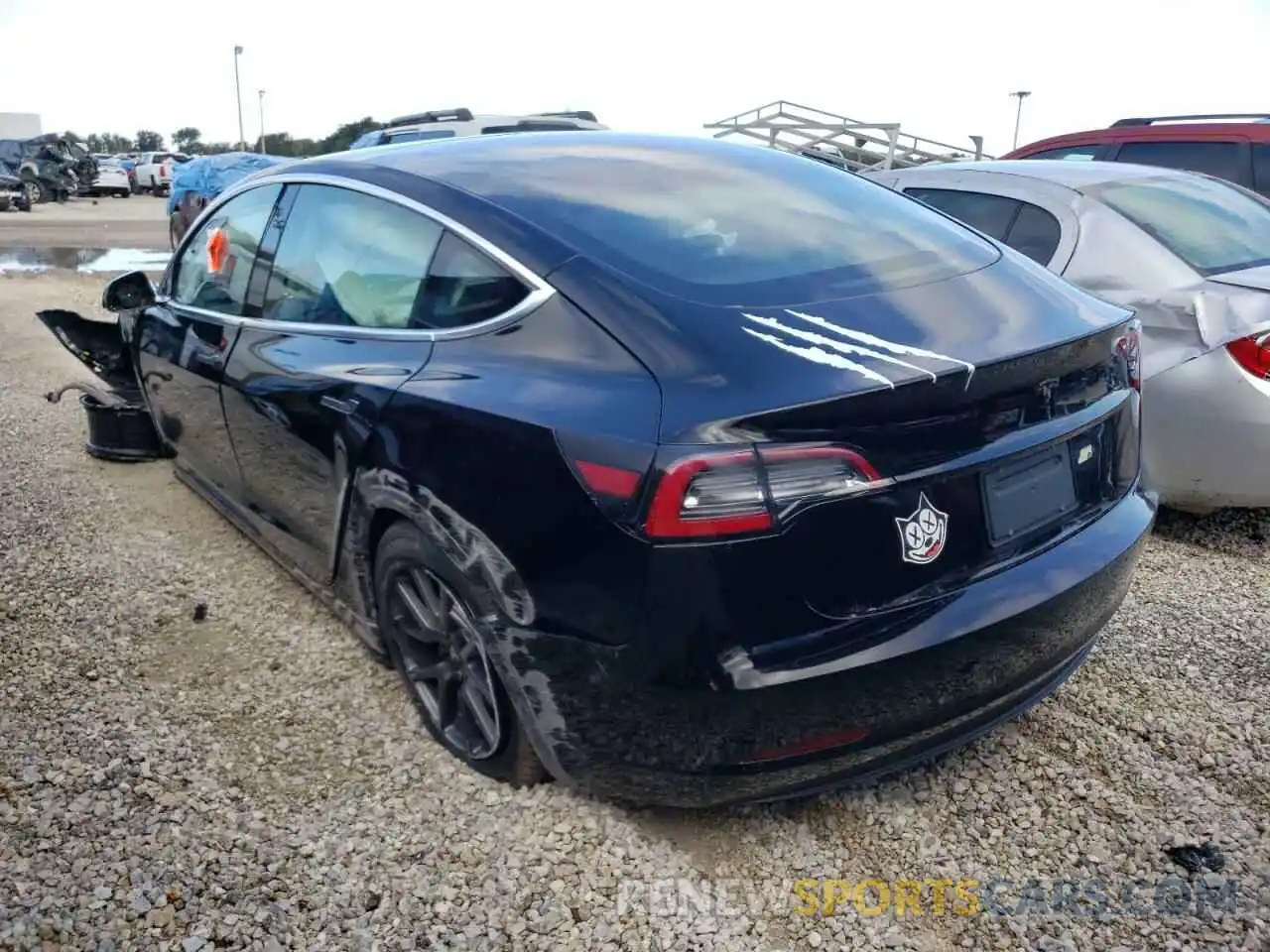 3 Photograph of a damaged car 5YJ3E1EA7KF306560 TESLA MODEL 3 2019