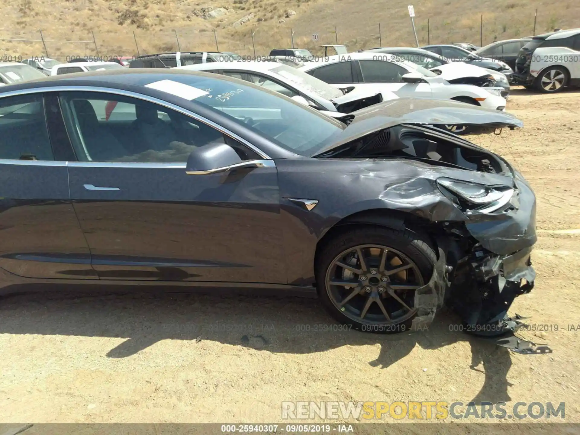 6 Photograph of a damaged car 5YJ3E1EA7KF307319 TESLA MODEL 3 2019