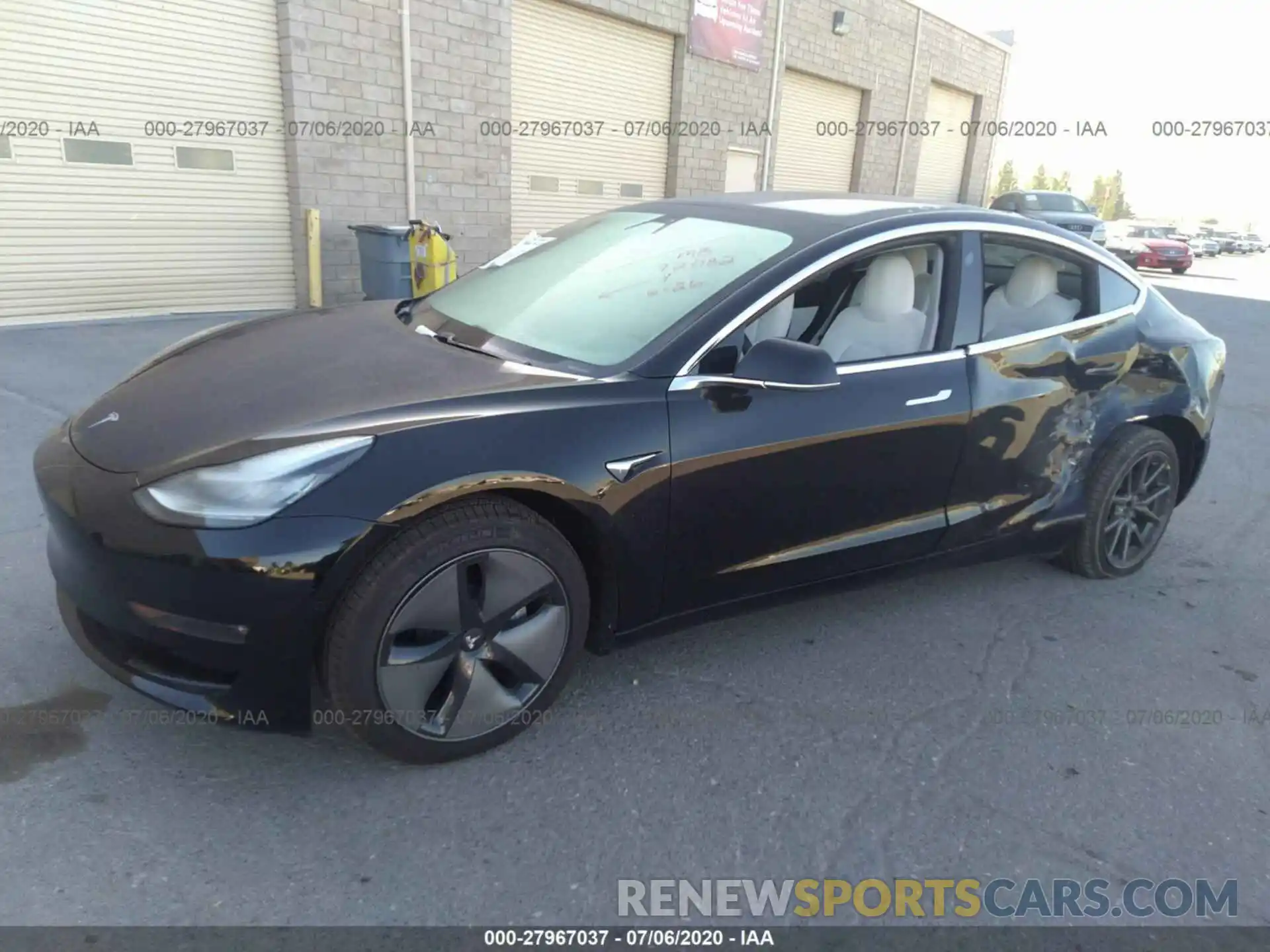 2 Фотография поврежденного автомобиля 5YJ3E1EA7KF312102 TESLA MODEL 3 2019