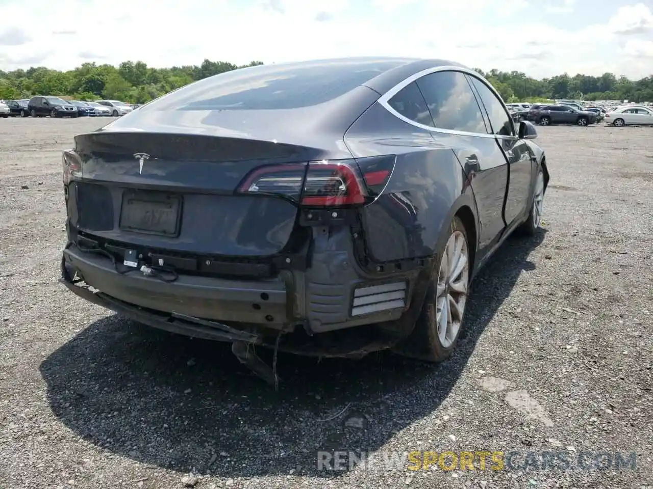 4 Фотография поврежденного автомобиля 5YJ3E1EA7KF314318 TESLA MODEL 3 2019