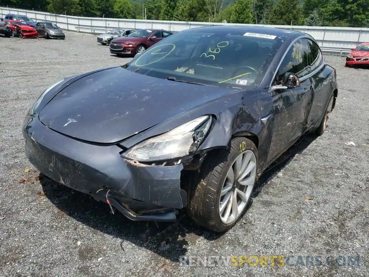 9 Фотография поврежденного автомобиля 5YJ3E1EA7KF314318 TESLA MODEL 3 2019