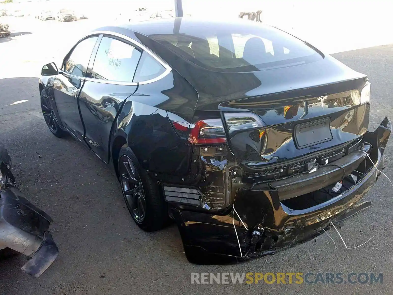 3 Photograph of a damaged car 5YJ3E1EA7KF315162 TESLA MODEL 3 2019