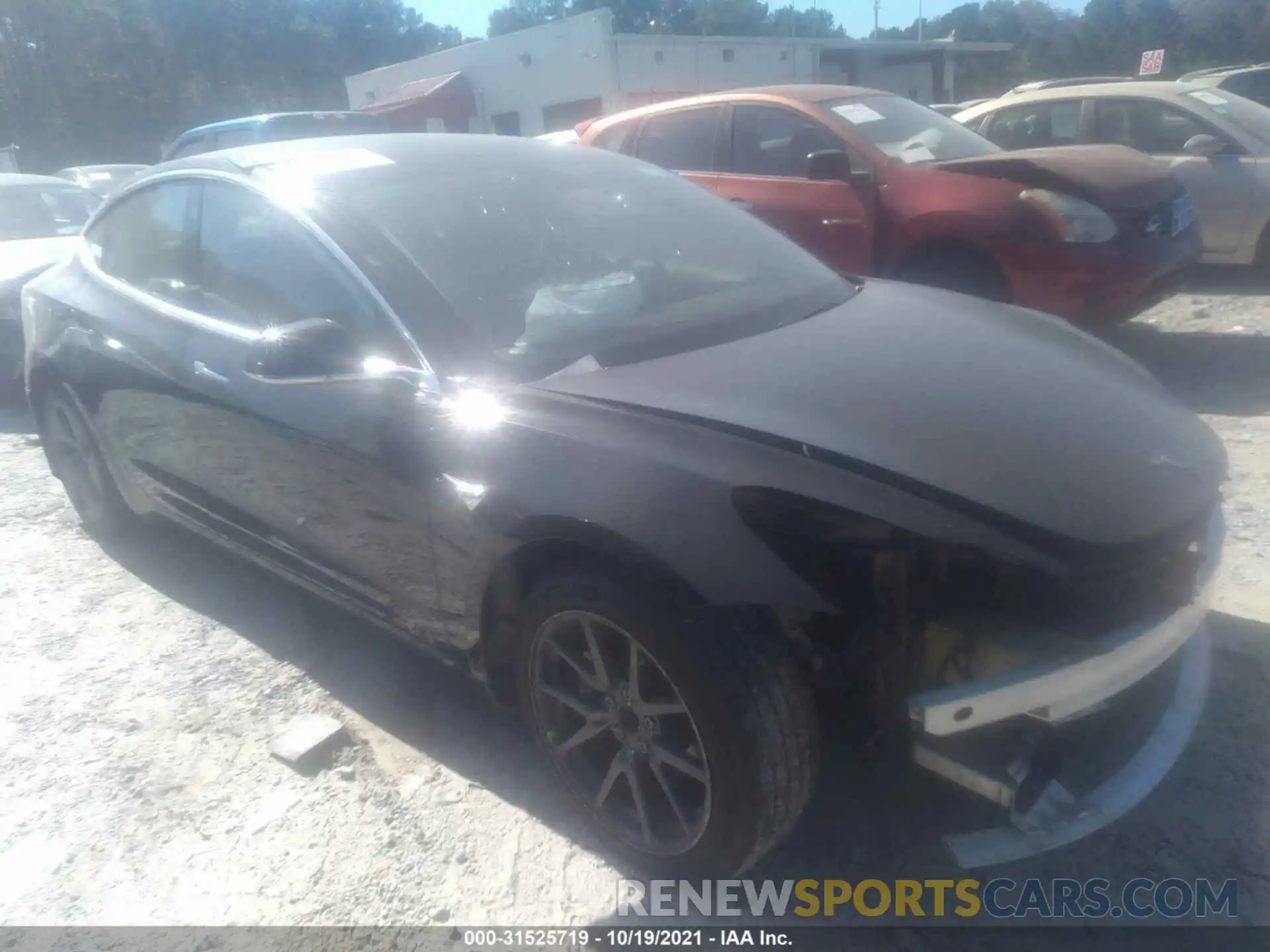 1 Photograph of a damaged car 5YJ3E1EA7KF316909 TESLA MODEL 3 2019