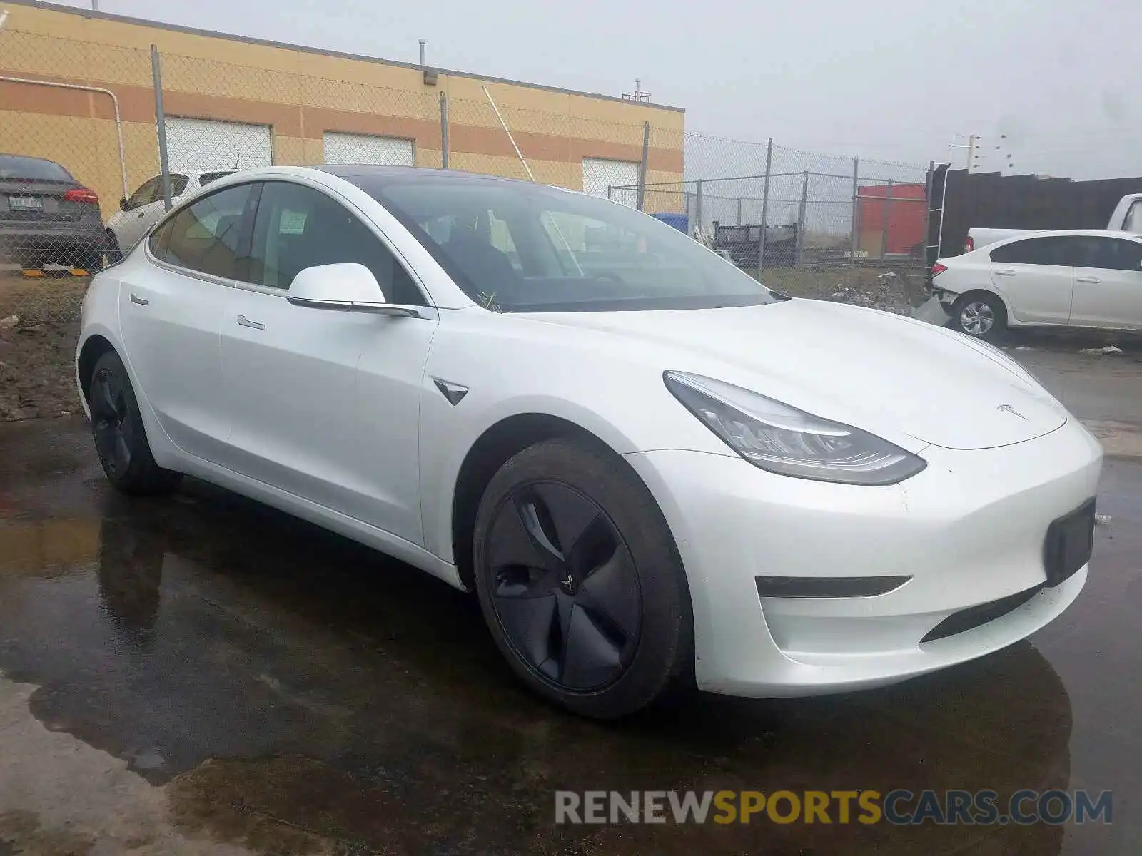 1 Photograph of a damaged car 5YJ3E1EA7KF321866 TESLA MODEL 3 2019