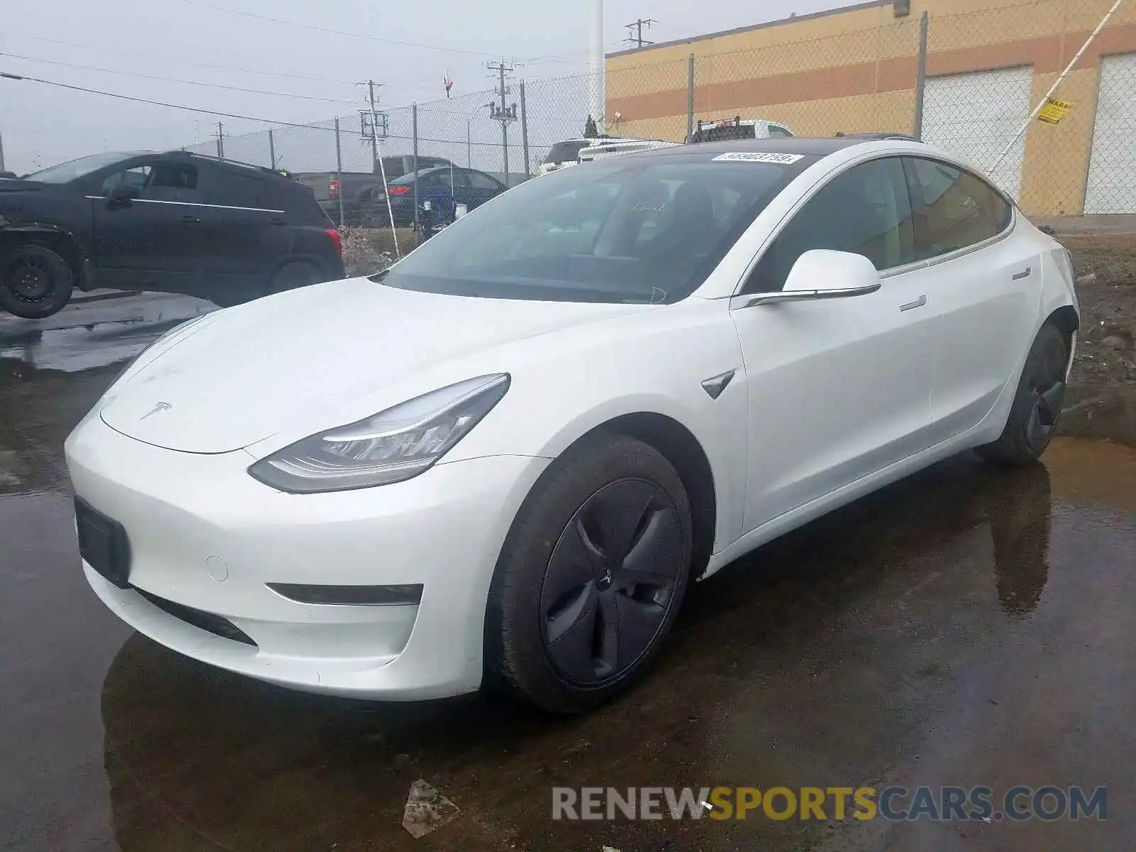 2 Photograph of a damaged car 5YJ3E1EA7KF321866 TESLA MODEL 3 2019