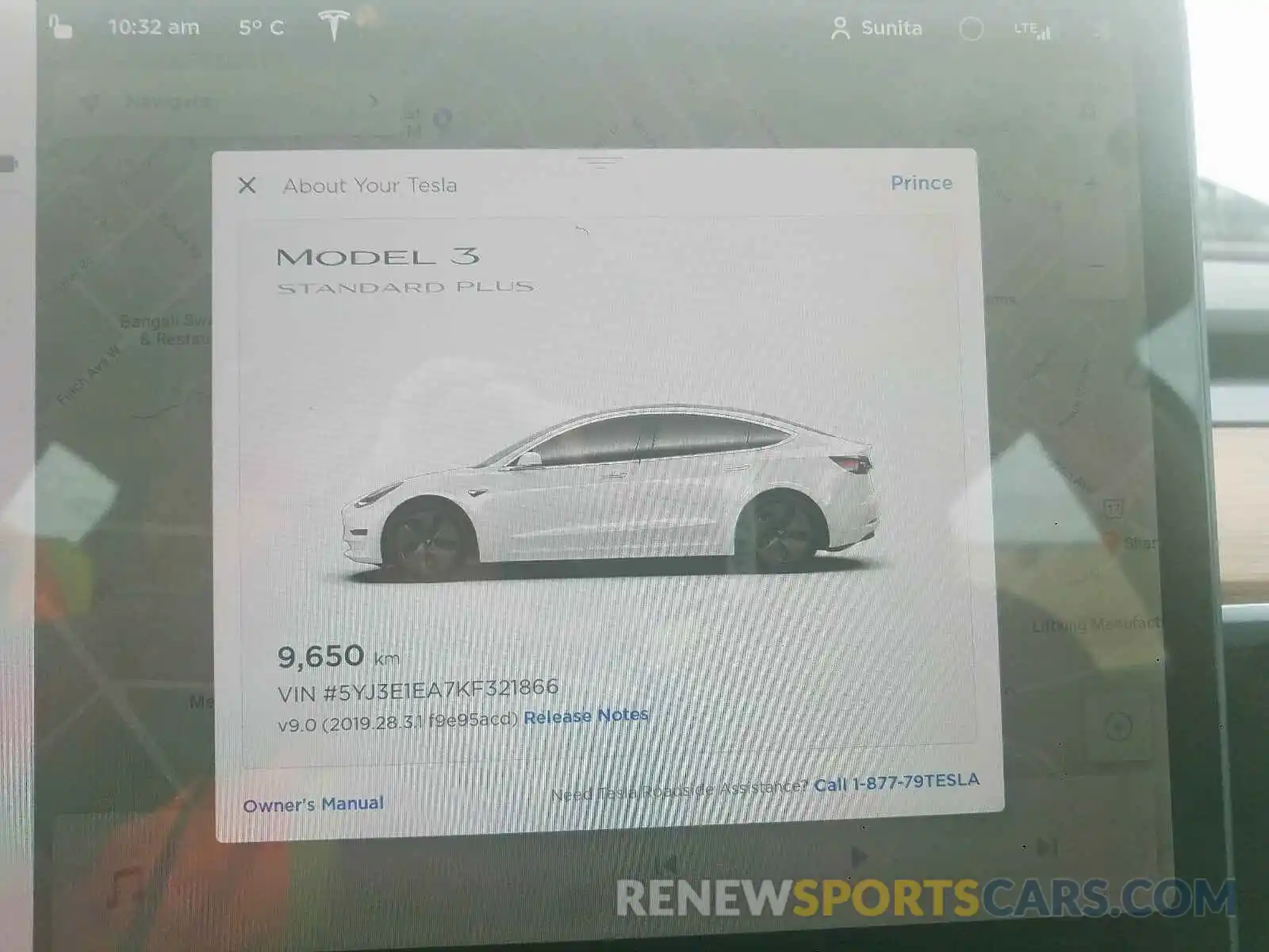 8 Фотография поврежденного автомобиля 5YJ3E1EA7KF321866 TESLA MODEL 3 2019