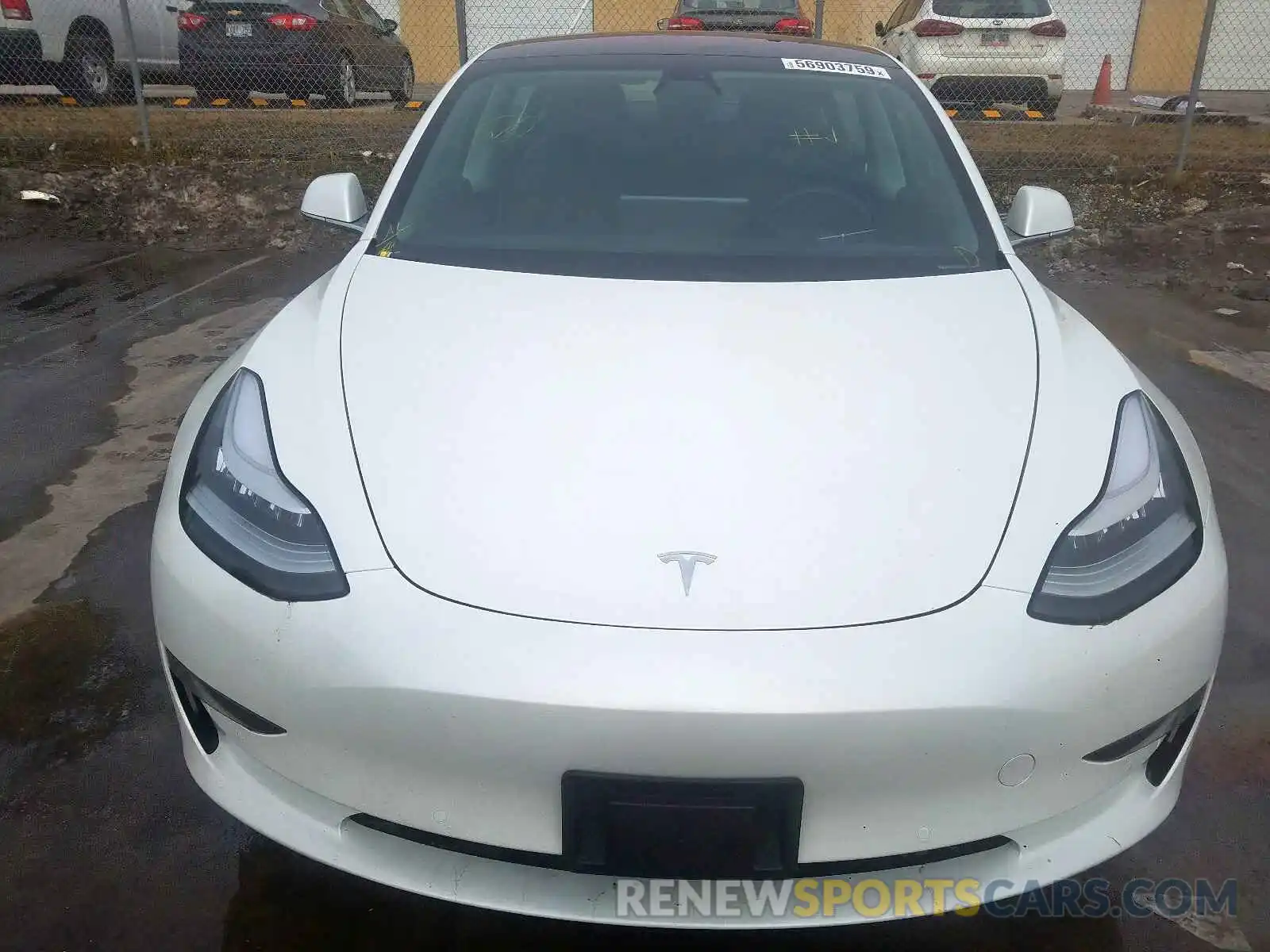 9 Photograph of a damaged car 5YJ3E1EA7KF321866 TESLA MODEL 3 2019