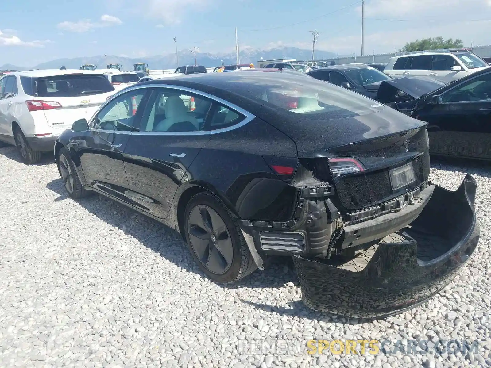 3 Photograph of a damaged car 5YJ3E1EA7KF323634 TESLA MODEL 3 2019