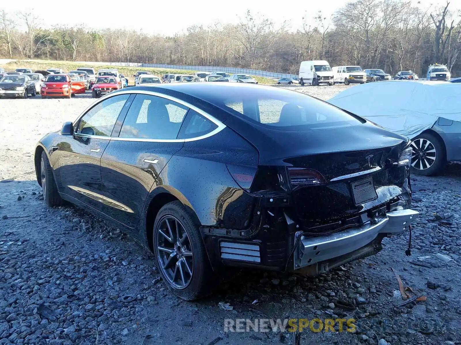 3 Photograph of a damaged car 5YJ3E1EA7KF325142 TESLA MODEL 3 2019