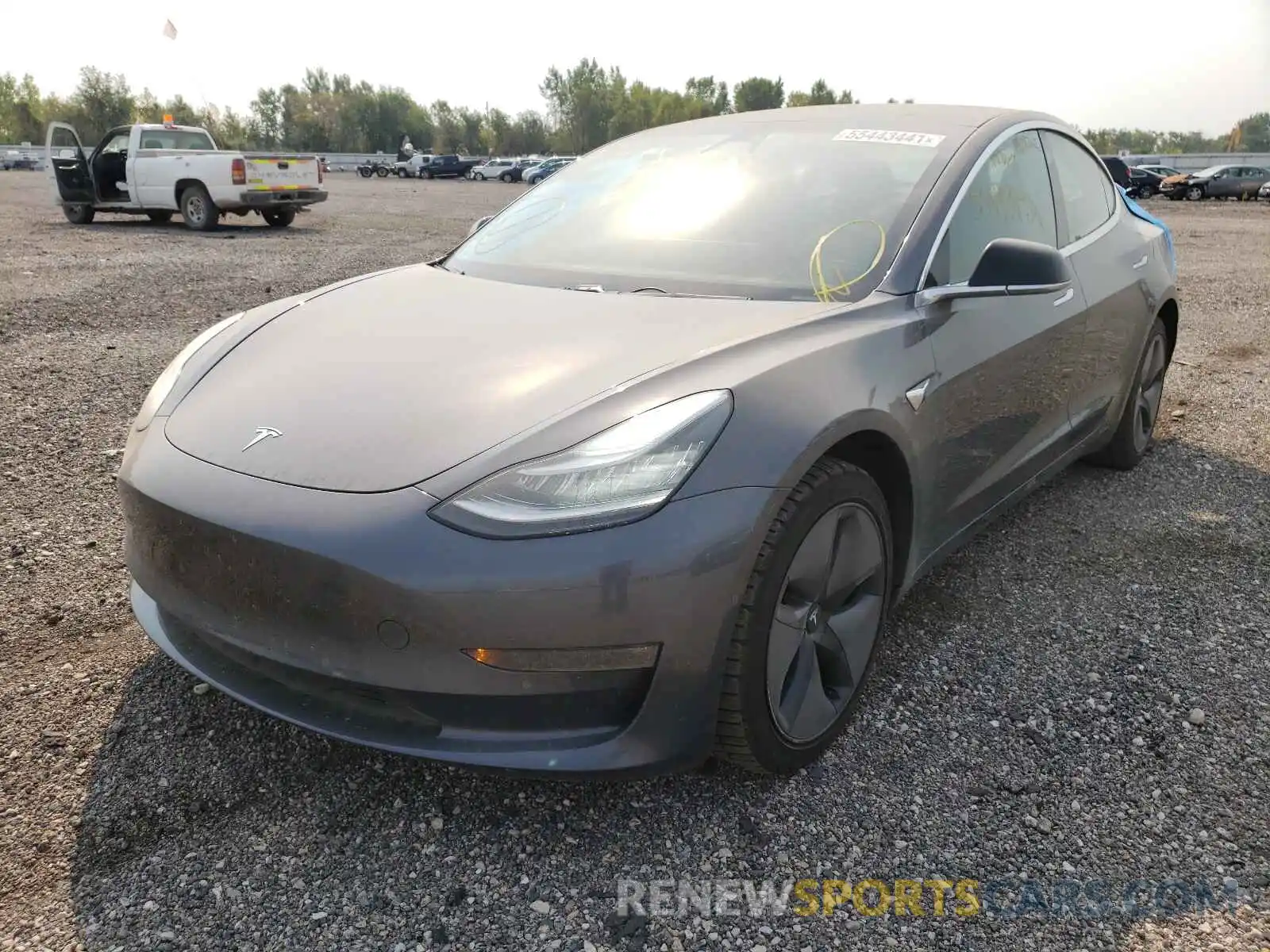 2 Photograph of a damaged car 5YJ3E1EA7KF325688 TESLA MODEL 3 2019