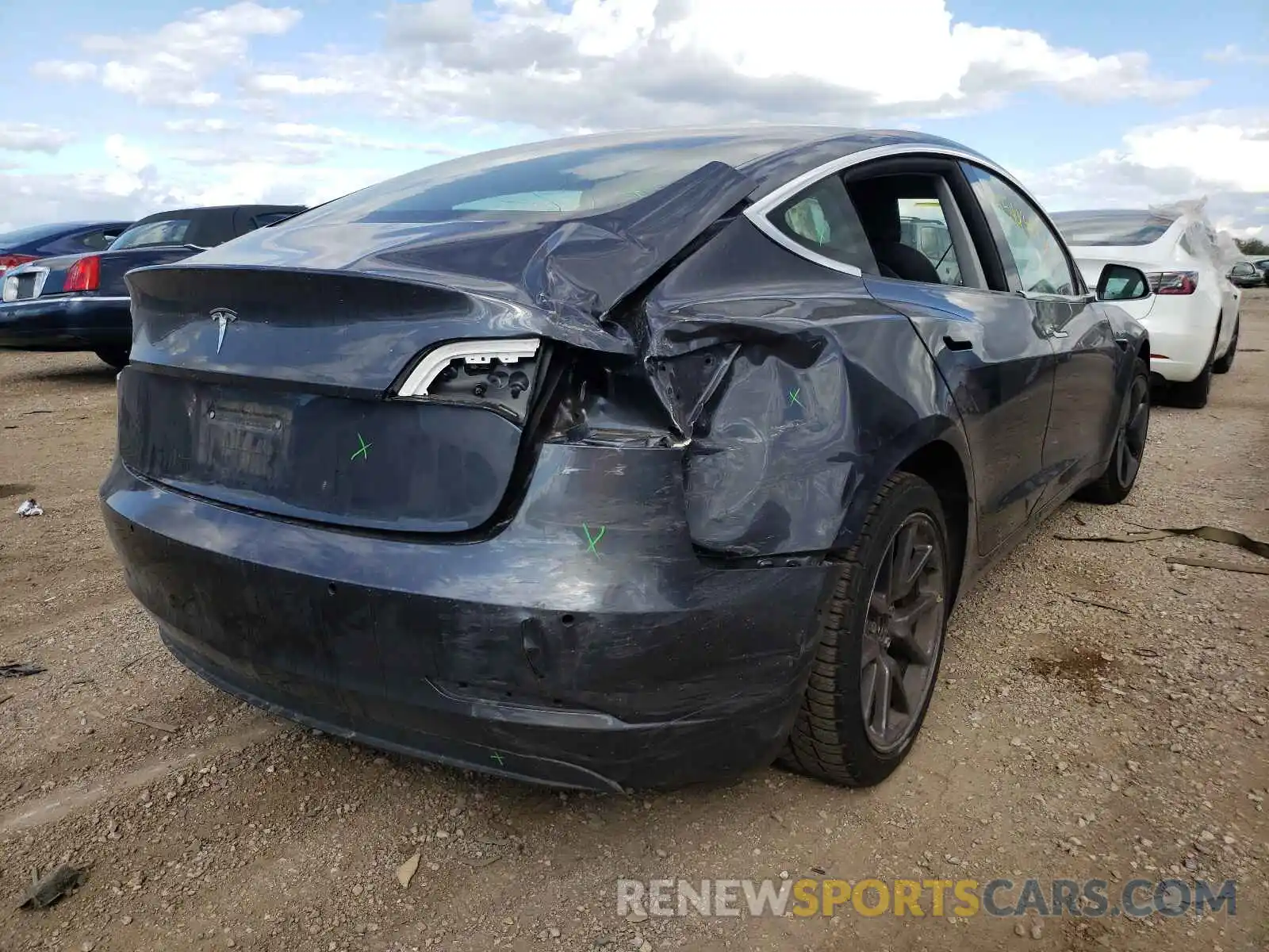 4 Photograph of a damaged car 5YJ3E1EA7KF325688 TESLA MODEL 3 2019